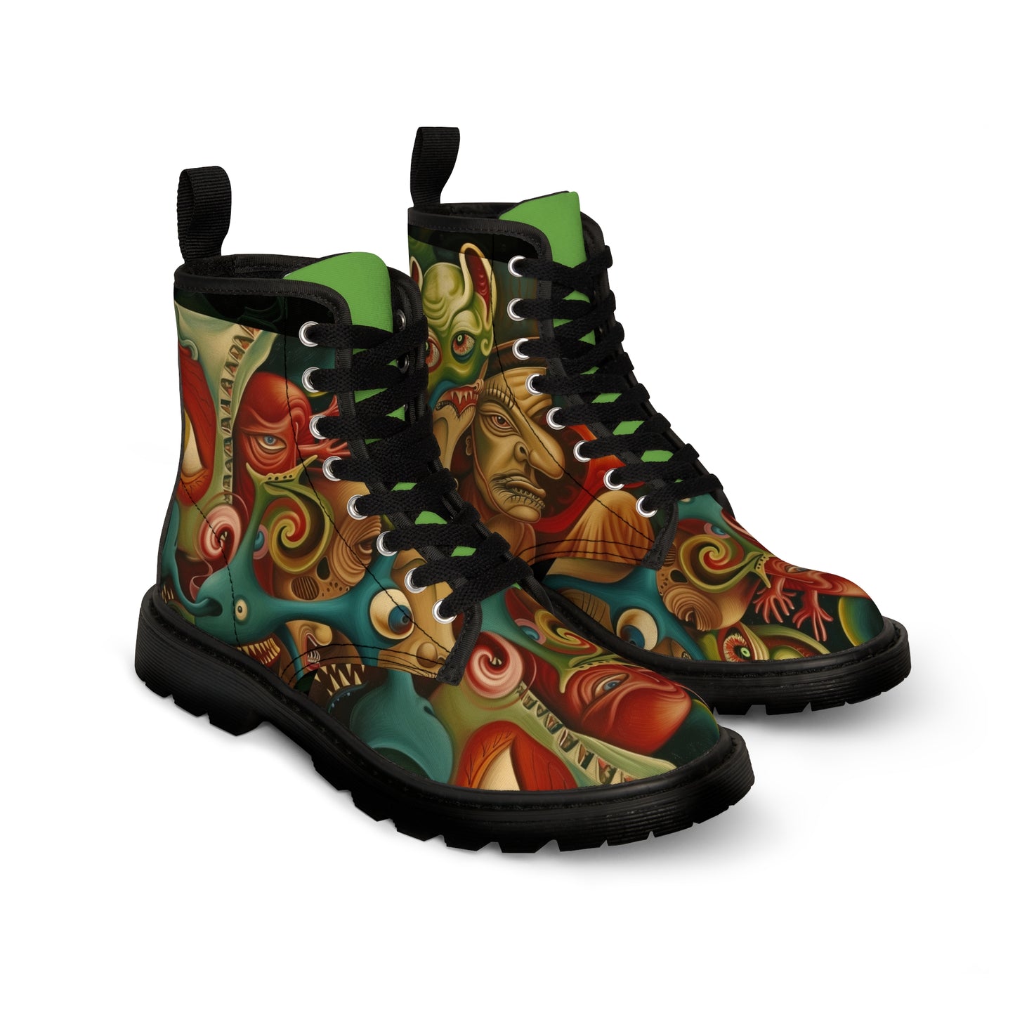 SURREALISM MEN'S CANVAS BOOTS