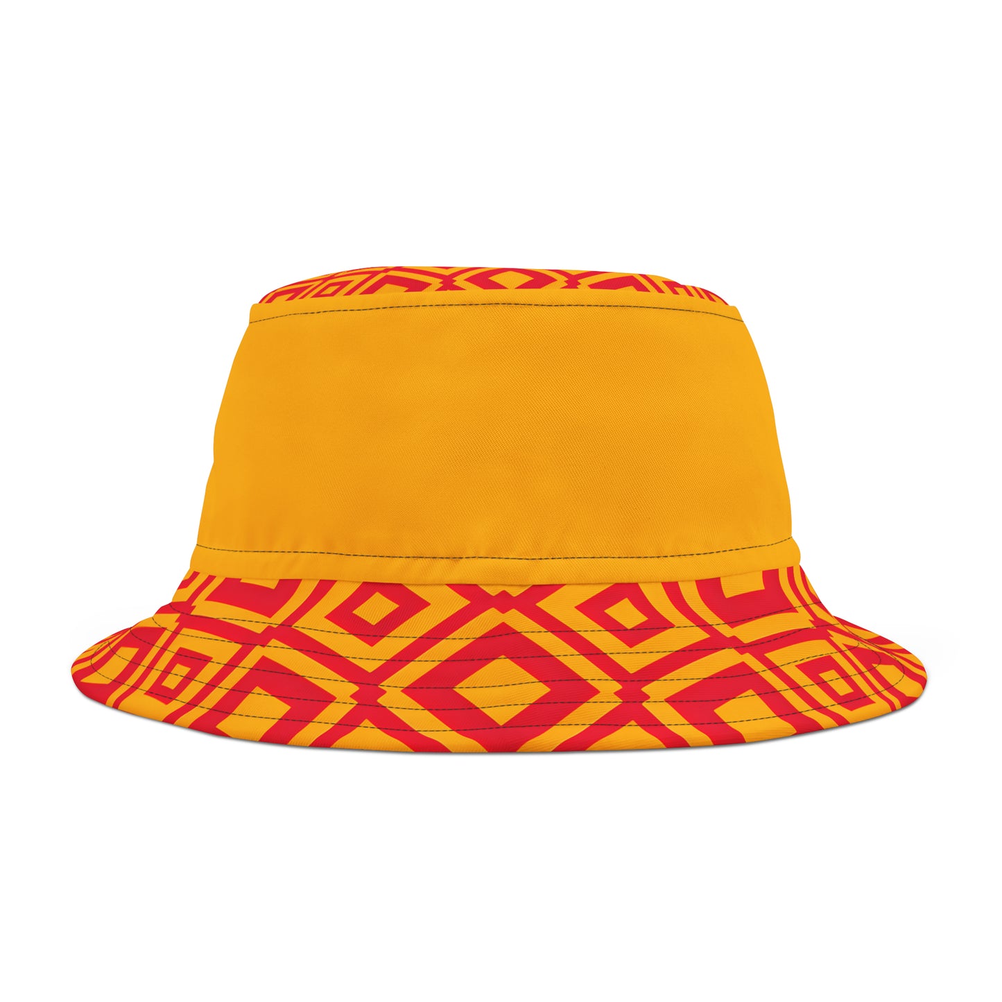 KC CHIEFS GOLD BAND MOTIF TILE BUCKET HAT UNISEX