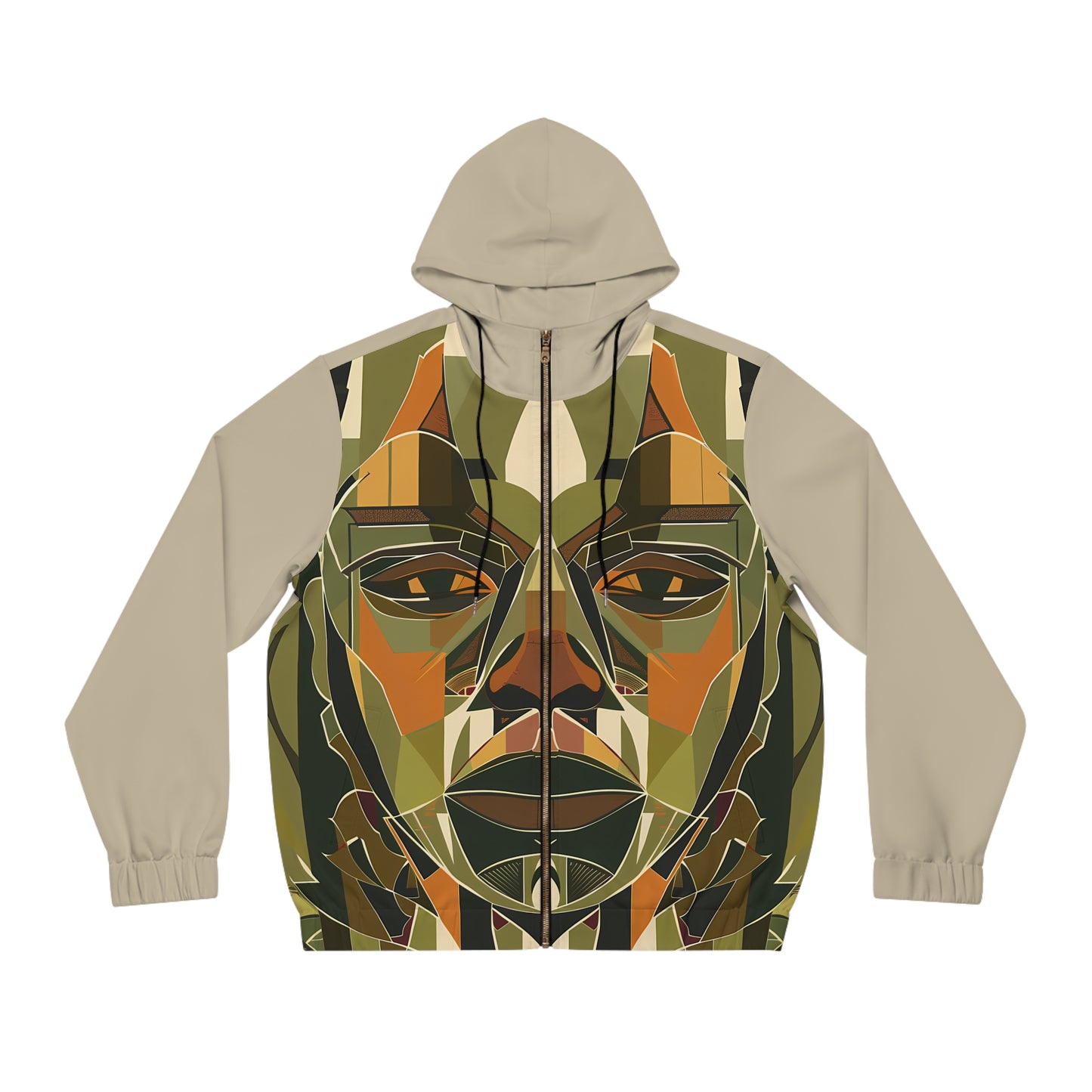 RUSTIC EYES LIGHT WEIGHT TAUPE ZIP HOODIE MEN'S
