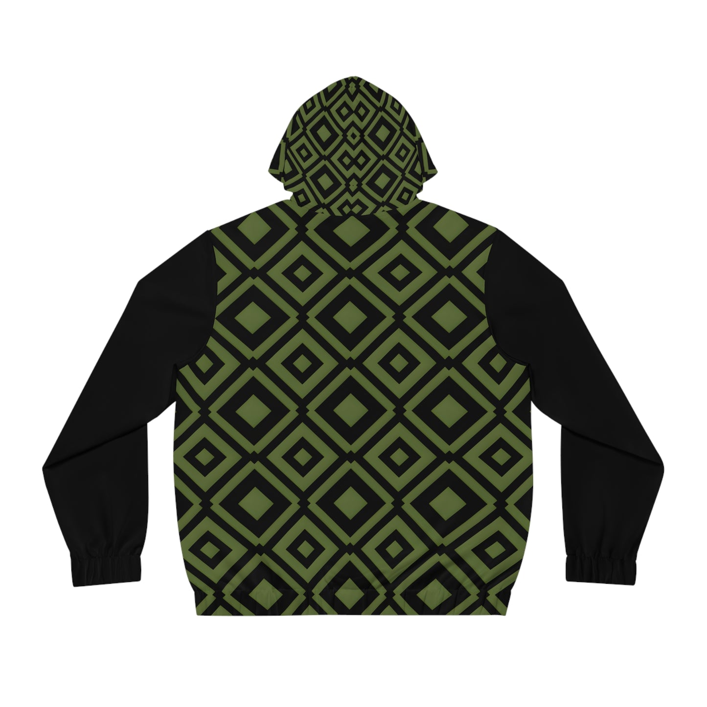 DIAMONDS BLACK/GREEN MEN'S ZIP HOODIE