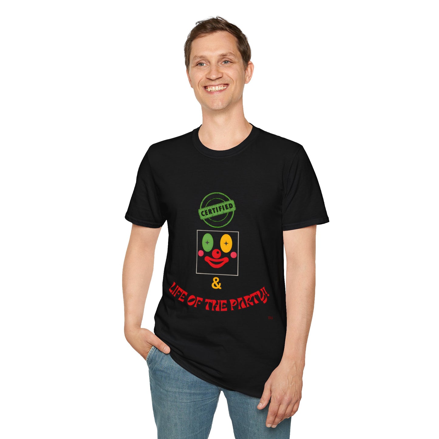 CERTIFIED CLOWN SOFTSTYLE T-SHIRT UNISEX