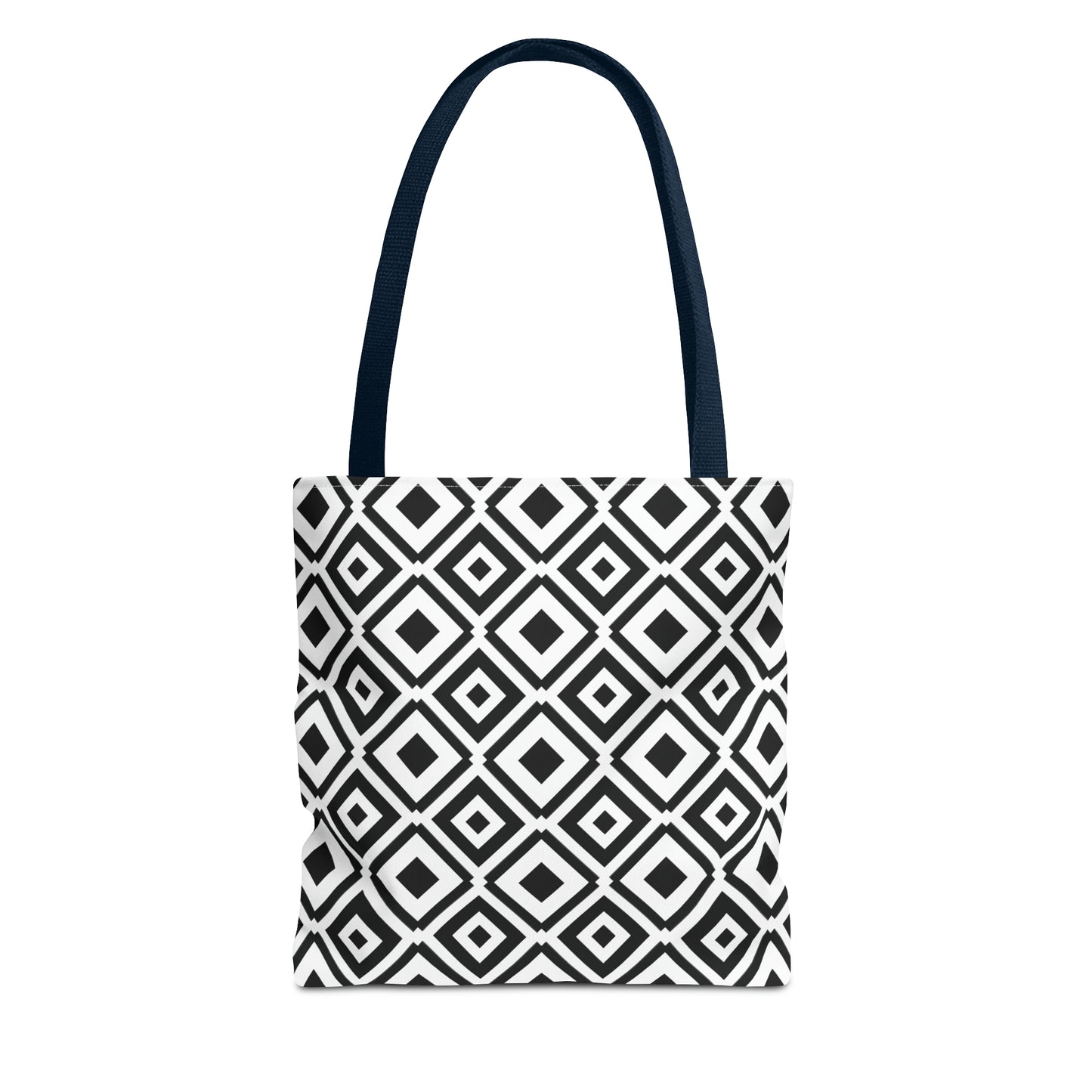 DIAMONDS BLACK WHITE TOTE BAG