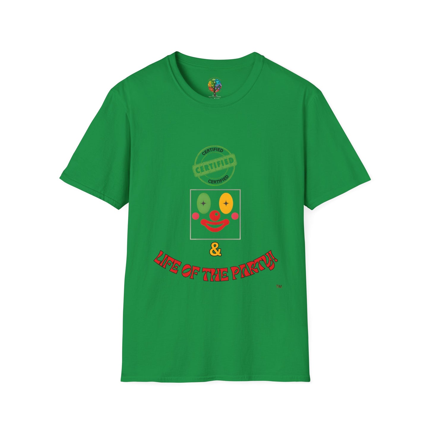 CERTIFIED CLOWN SOFTSTYLE T-SHIRT UNISEX