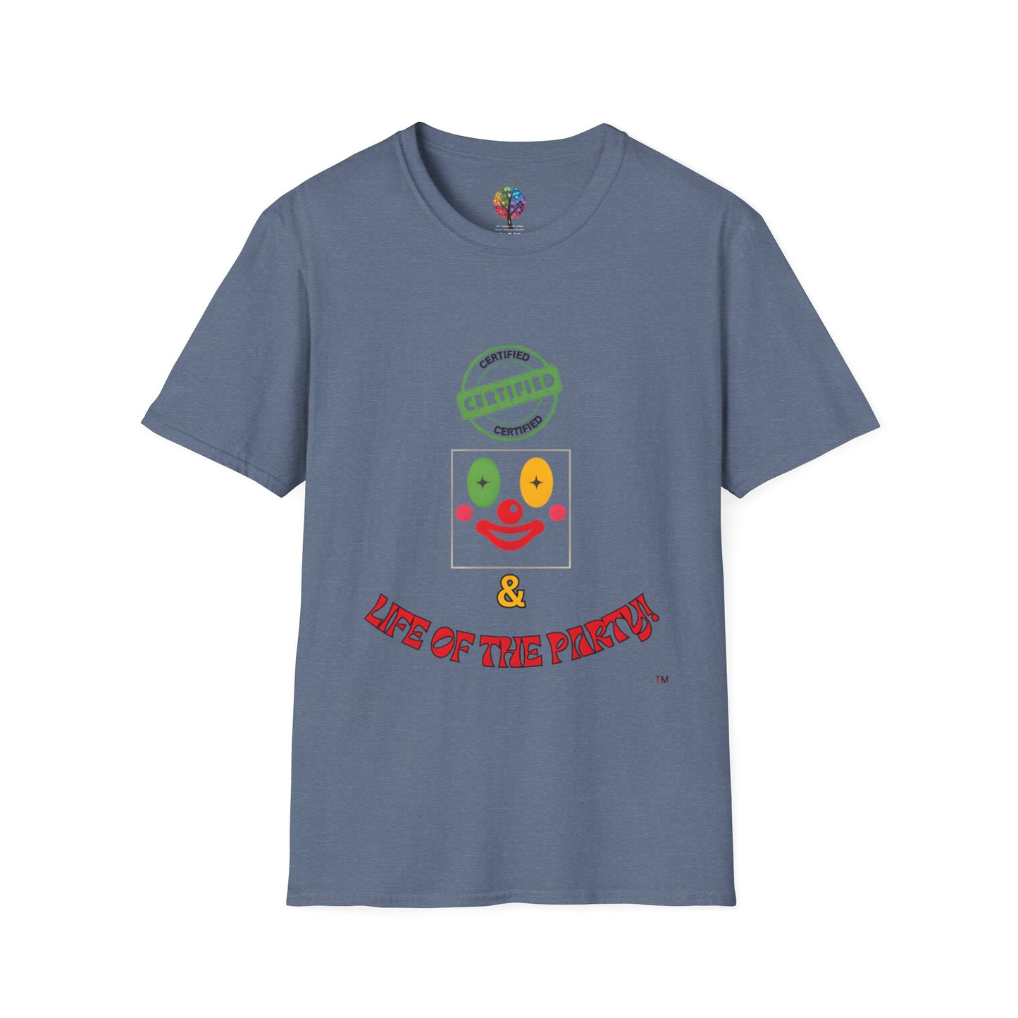 CERTIFIED CLOWN SOFTSTYLE T-SHIRT UNISEX