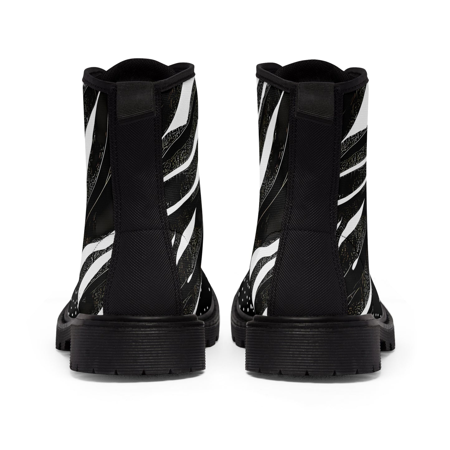 ZEBRA GALAXY MEN'S CANVAS BOOTS