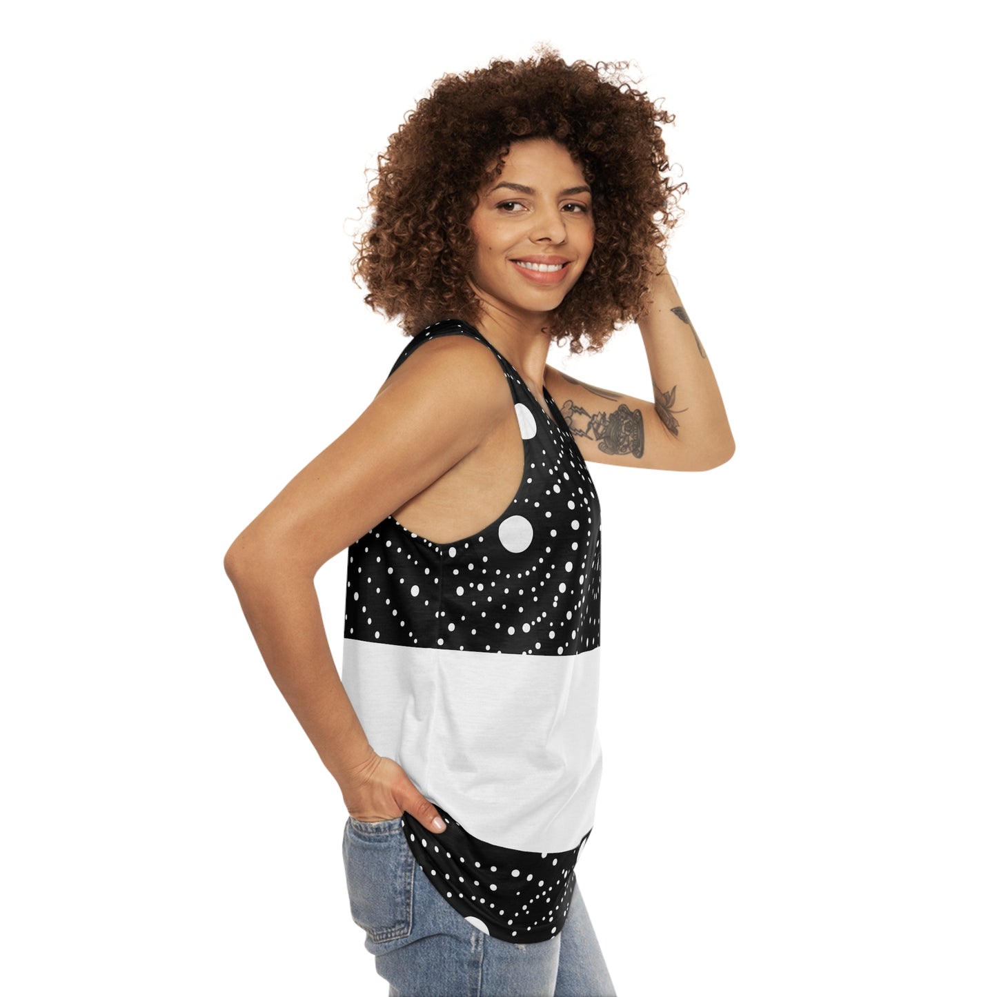 COSMIC TOP/BOT WHITE TANK