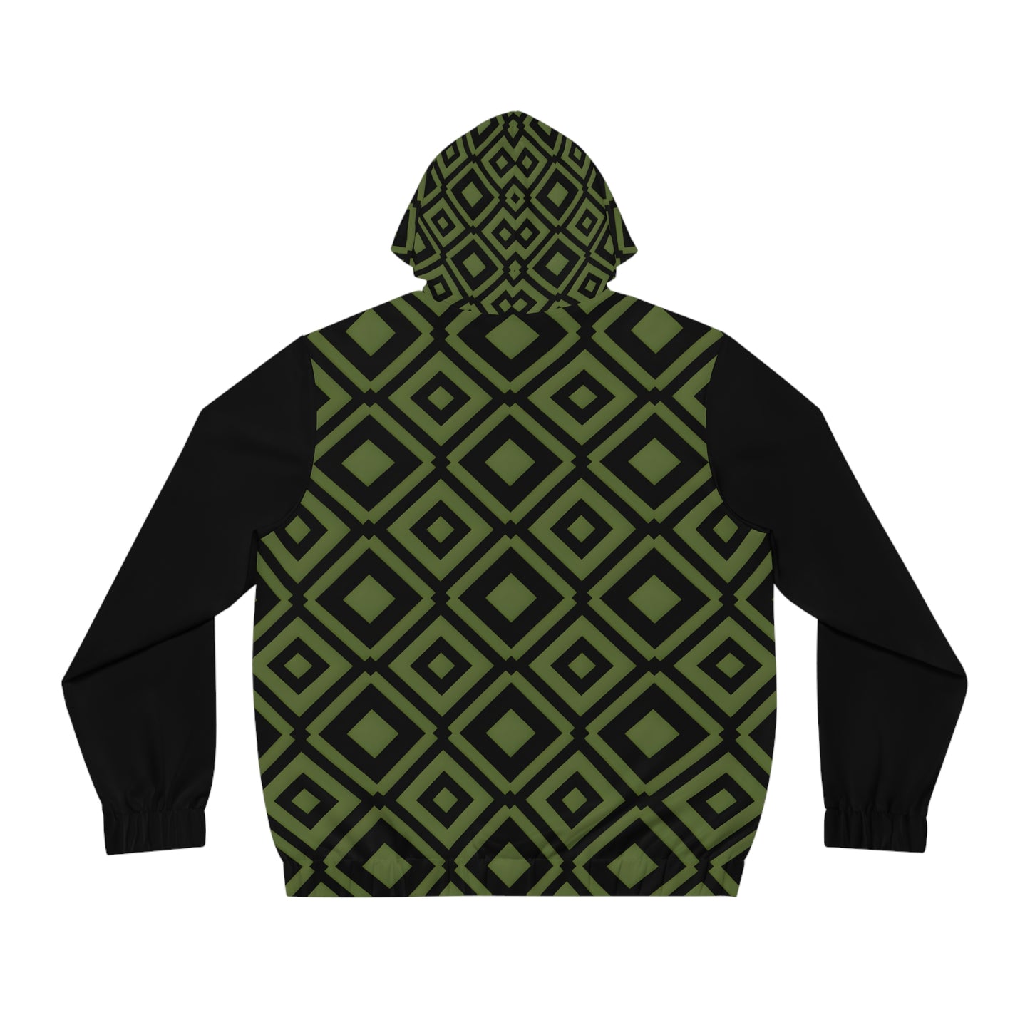 DIAMONDS BLACK/GREEN MEN'S ZIP HOODIE