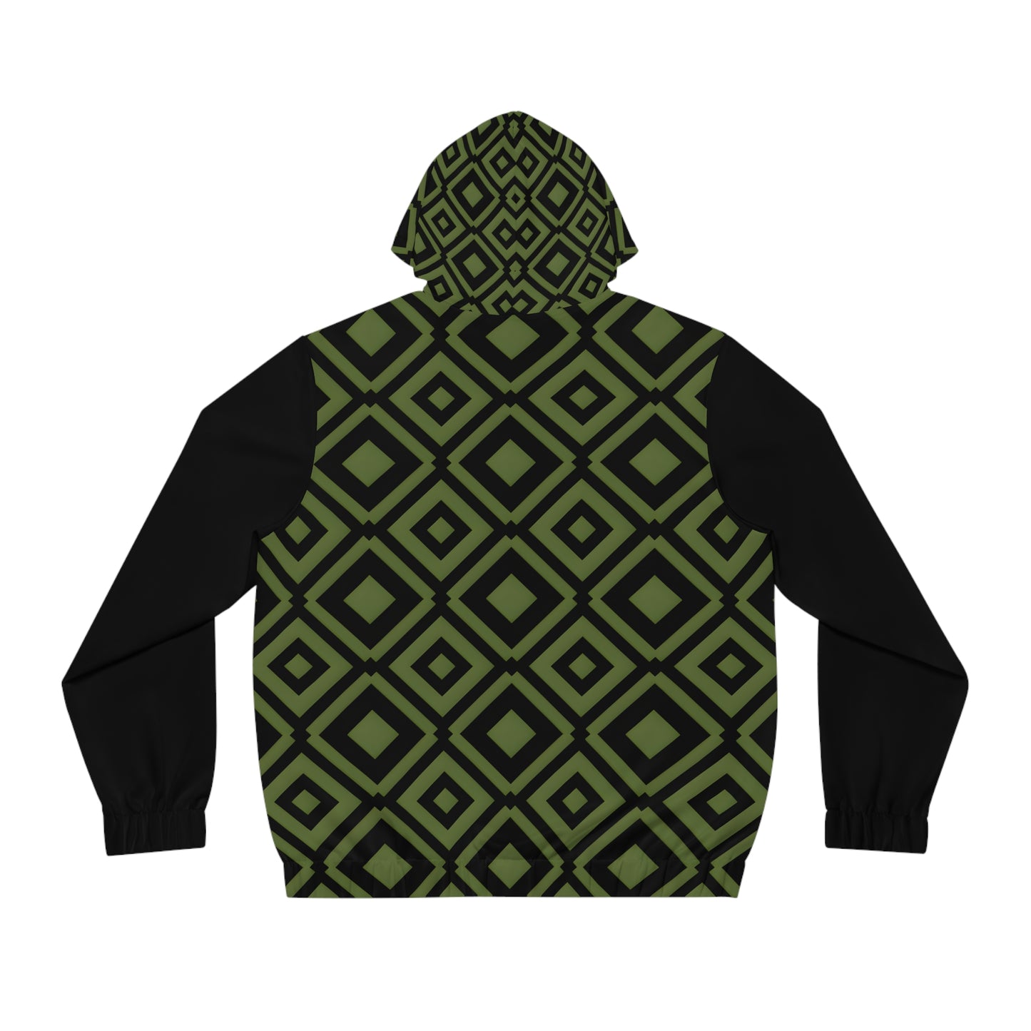 DIAMONDS BLACK/GREEN MEN'S ZIP HOODIE
