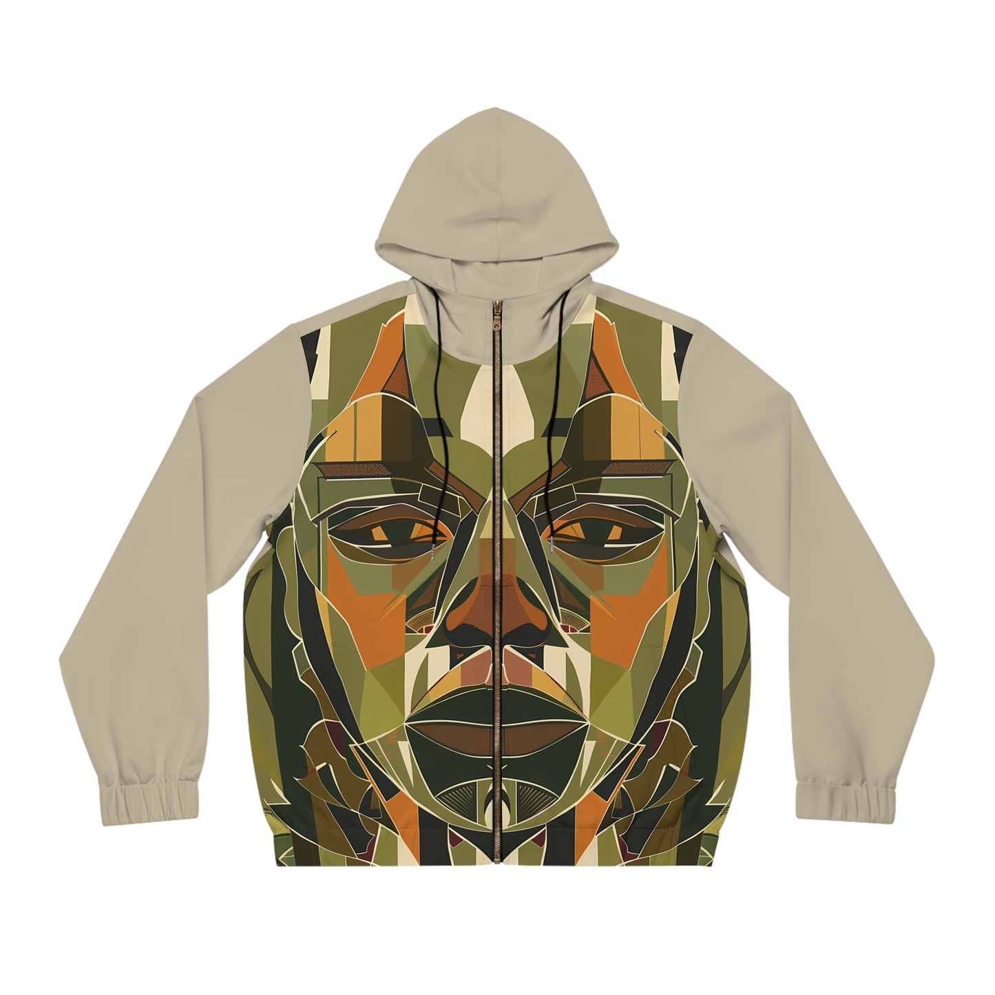 RUSTIC EYES LIGHT WEIGHT TAUPE ZIP HOODIE MEN'S