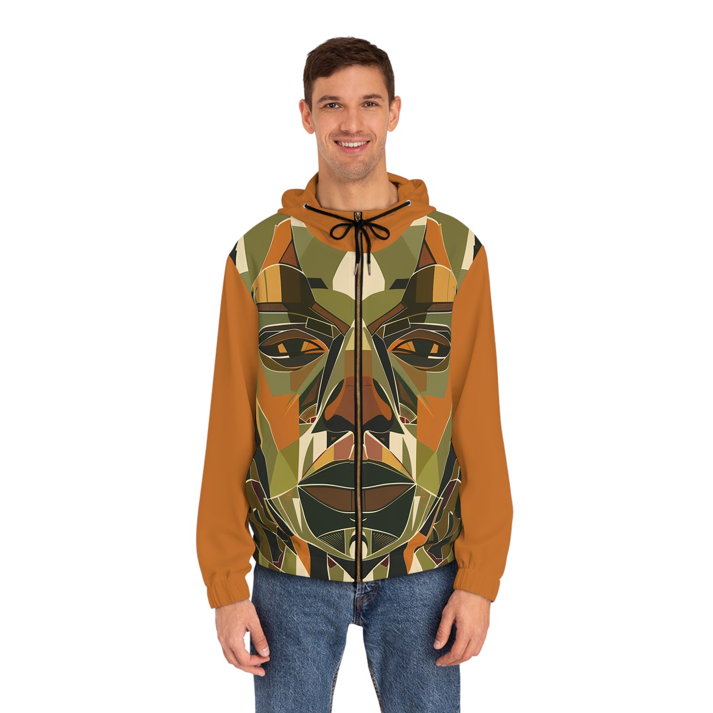 RUSTIC EYES LIGHT WEIGHT BRONZE ZIP HOODIE MEN'S