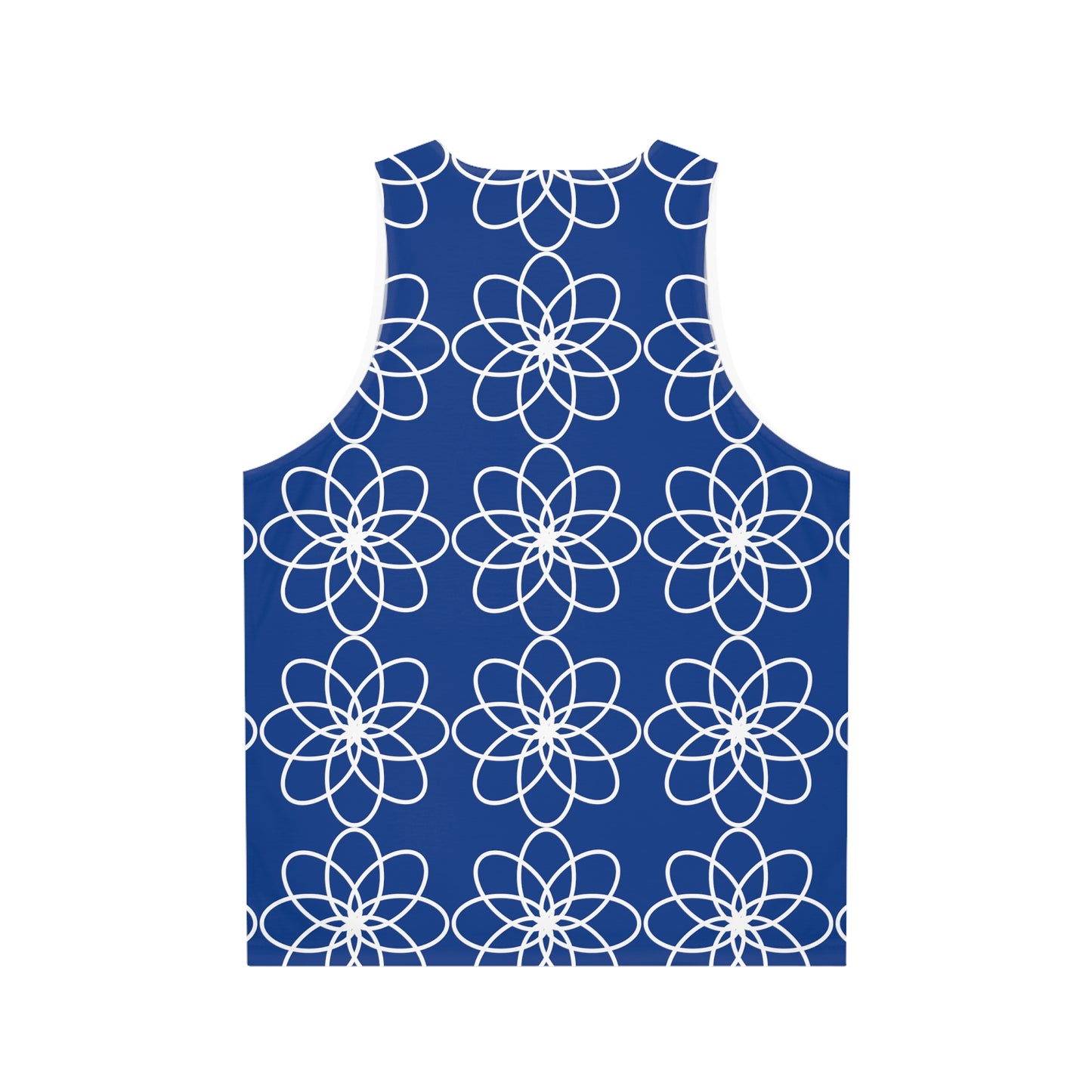 ZET SPIRALS WHITE BLUE TANK