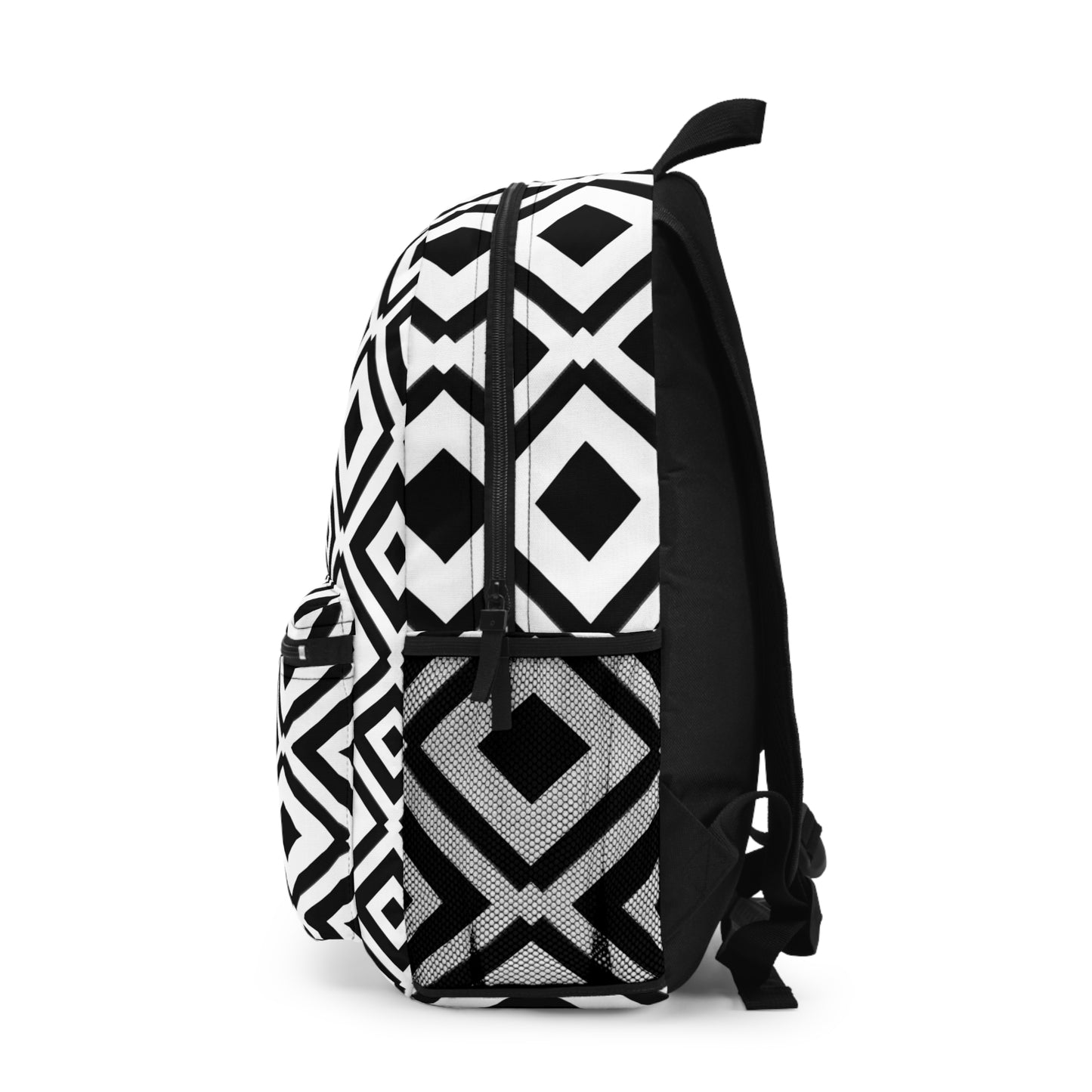 DIAMONDS BLACK WHITE BACKPACK