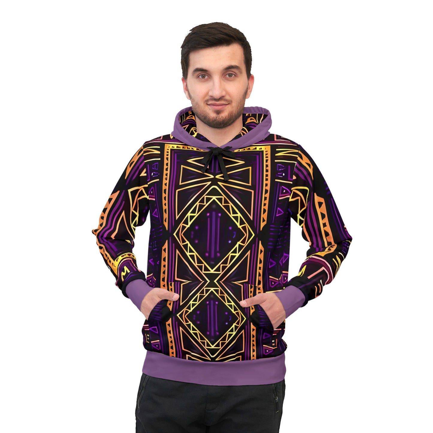 ROYAL TRIM PULLOVER ATHLETIC HOODIE - UNISEX