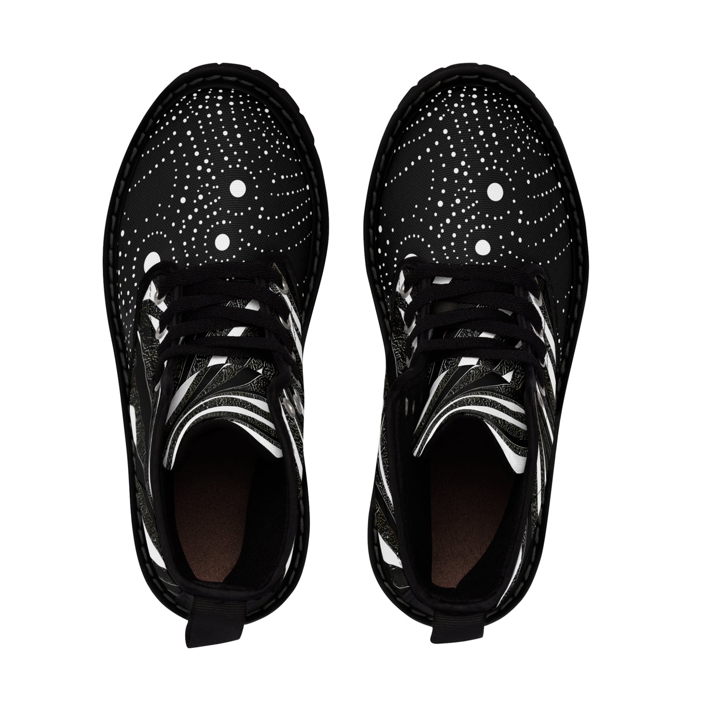 ZEBRA GALAXY MEN'S CANVAS BOOTS