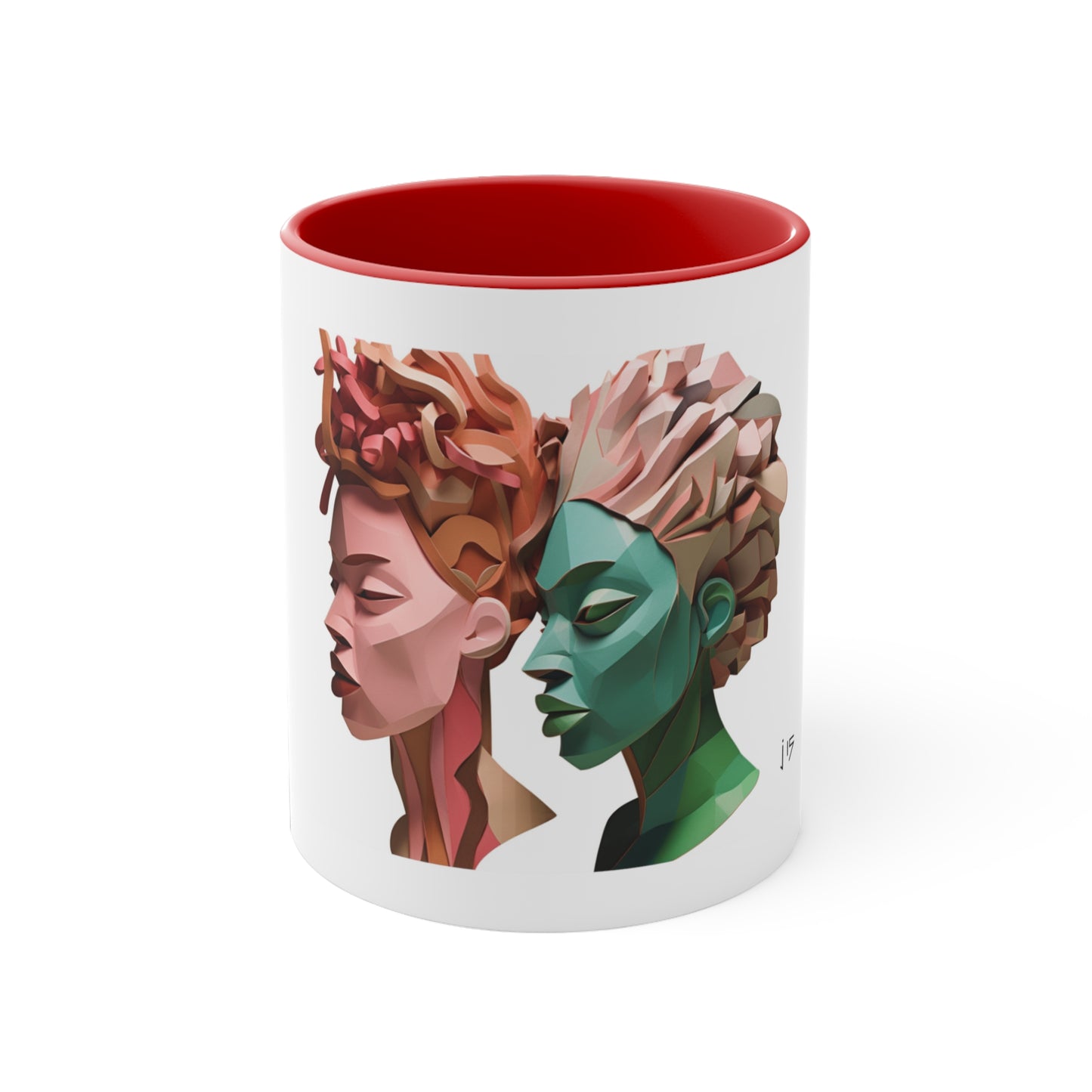 PAG SCULPTURED SISTERS CERAMIC MUG - 11OZ
