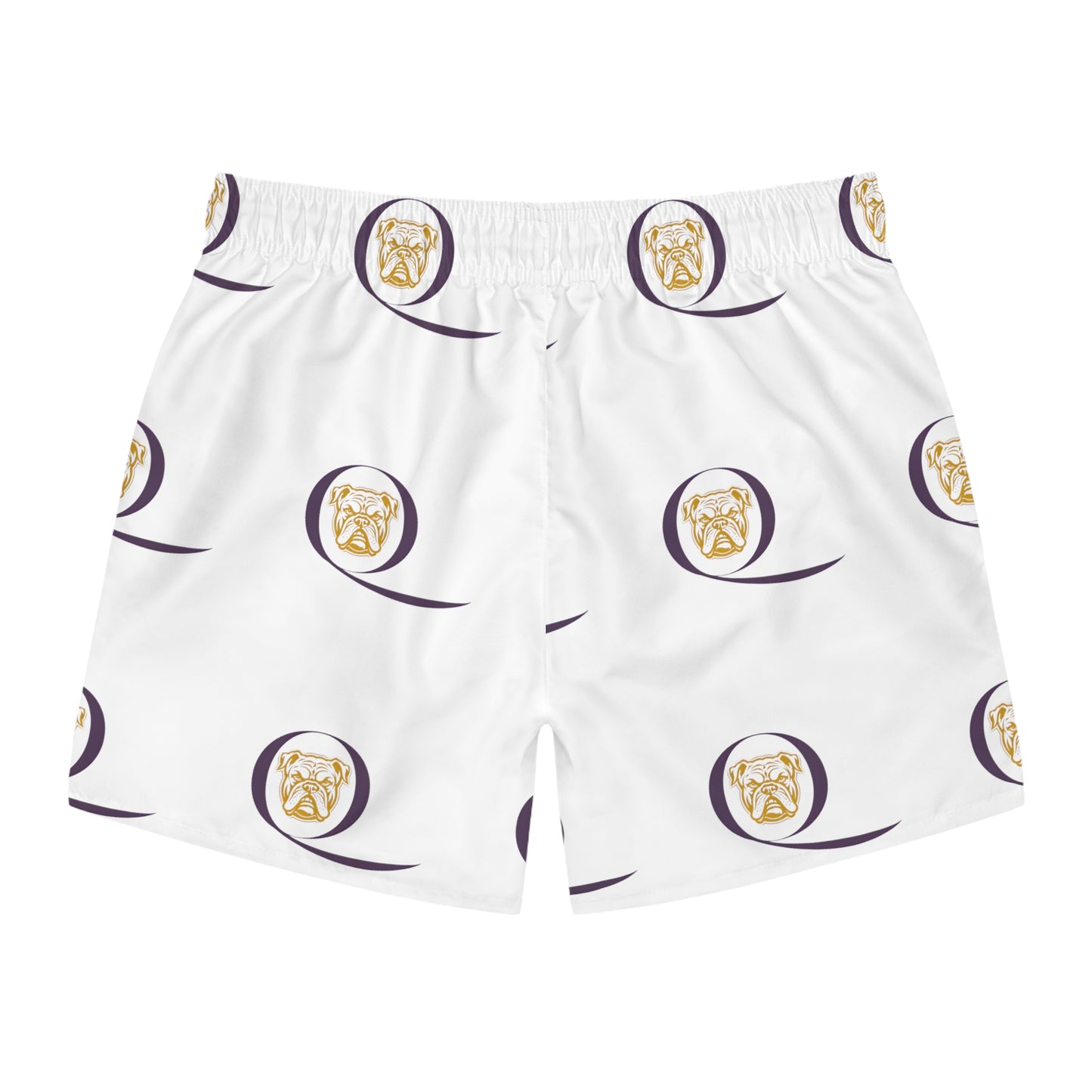 OME KING DOGG WHITE SWIM TRUNKS