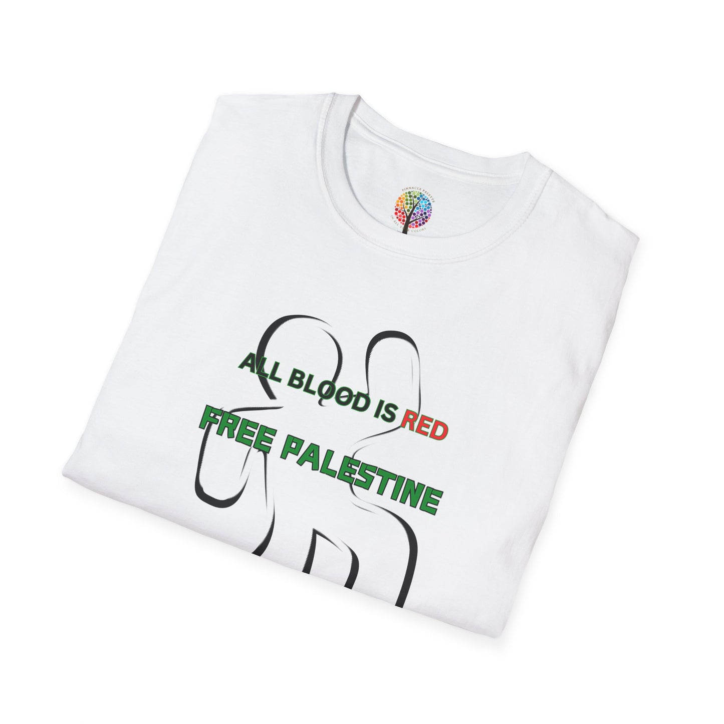 PALESTINE ALL BLOOD IS RED T-SHIRT UNISEX