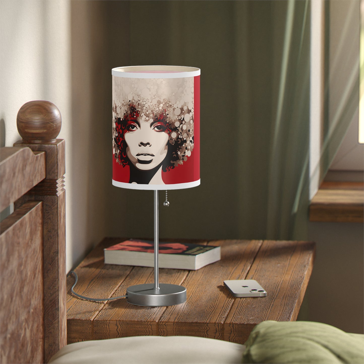 DEL CRIMSON CREAM FRO LAMP ON A STAND, US|CA PLUG