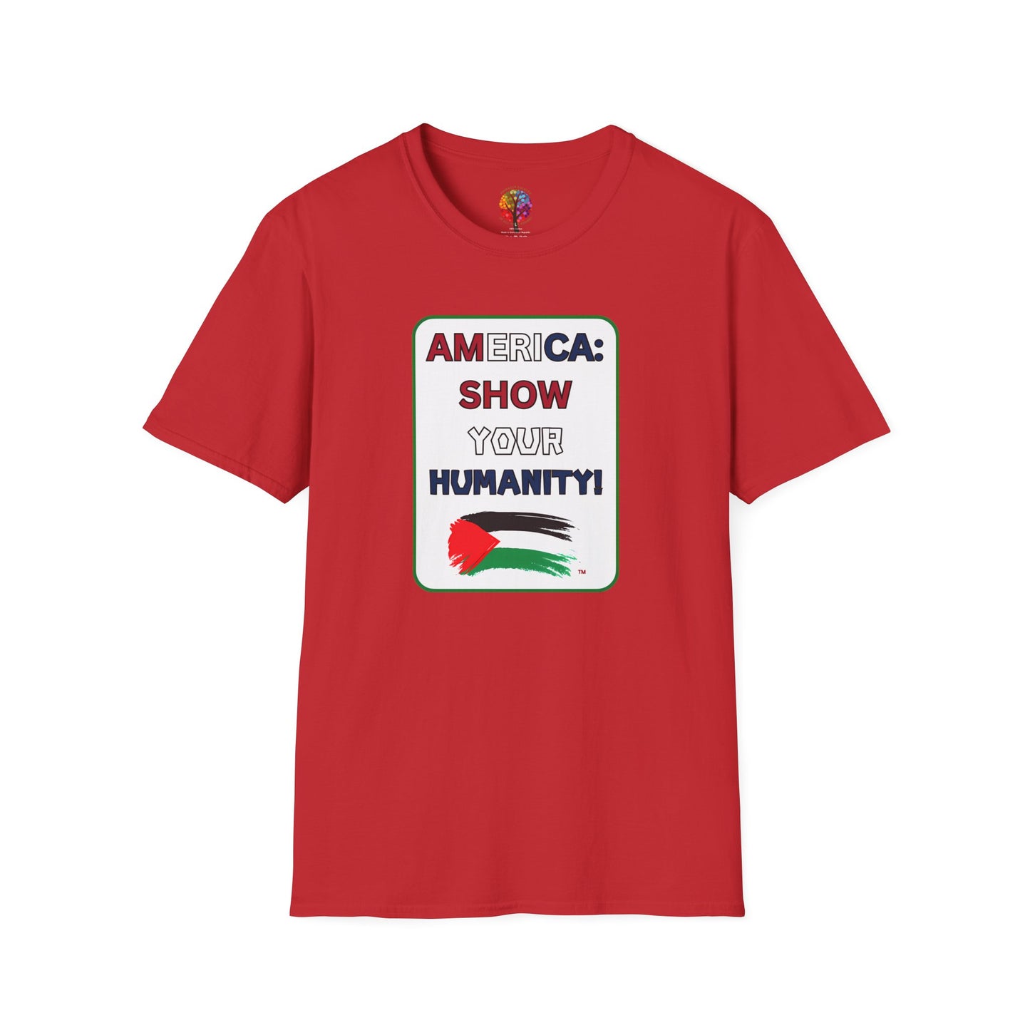 PALESTINE FLAG ABSTRACT T-SHIRT UNISEX