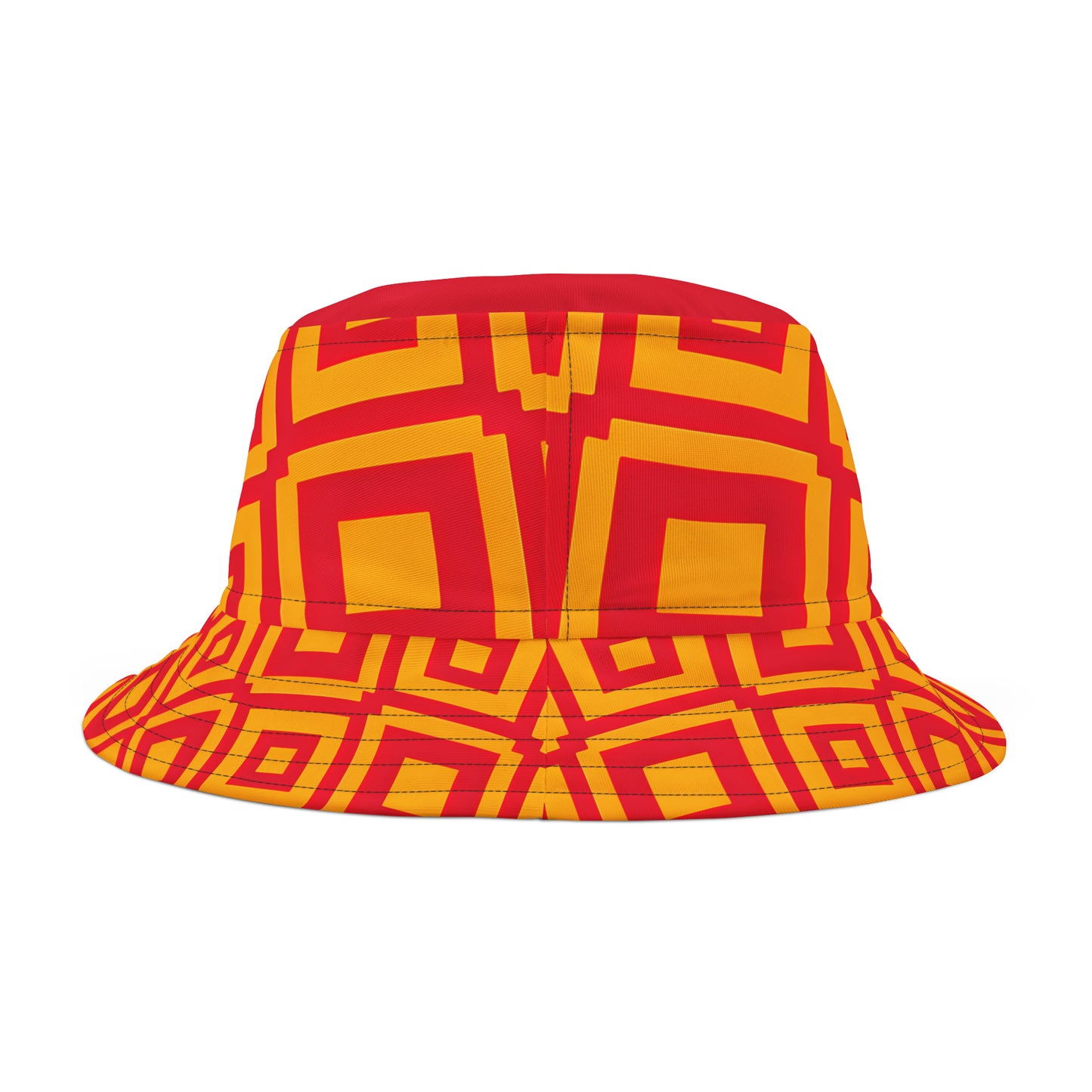 KC CHIEFS RED TOP MOTIF TILE BUCKET HAT UNISEX