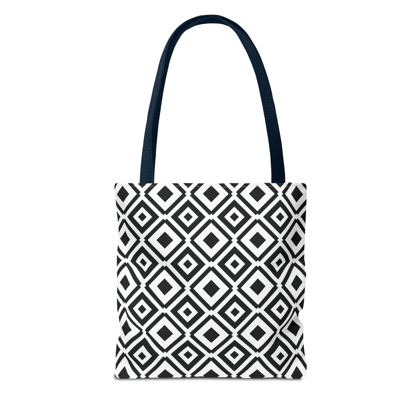 DIAMONDS BLACK WHITE TOTE BAG