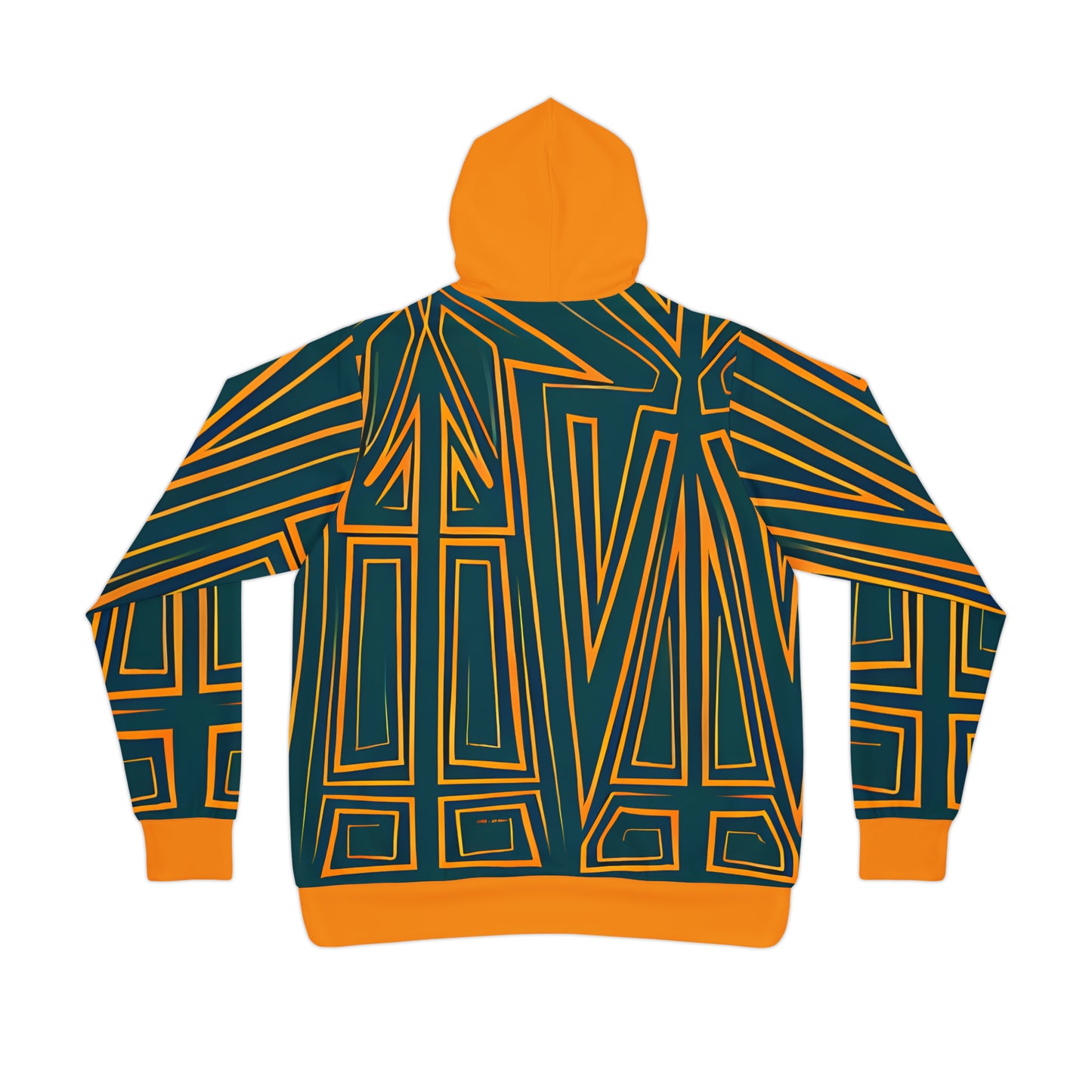 UNI GREEN GOLD HOOD UNISEX PULLOVER HOODY ATHLETIC HOODIE