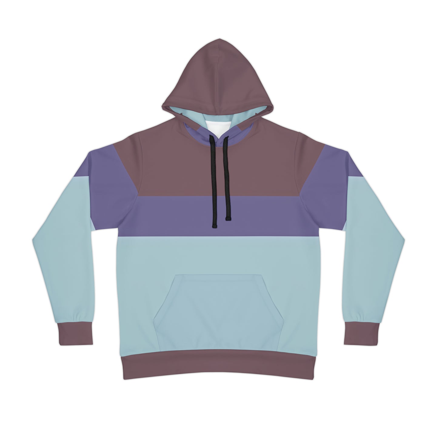 CANARY BLUE COLOR BLOCK PULLOVER ATHLETIC HOODIE UNISEX