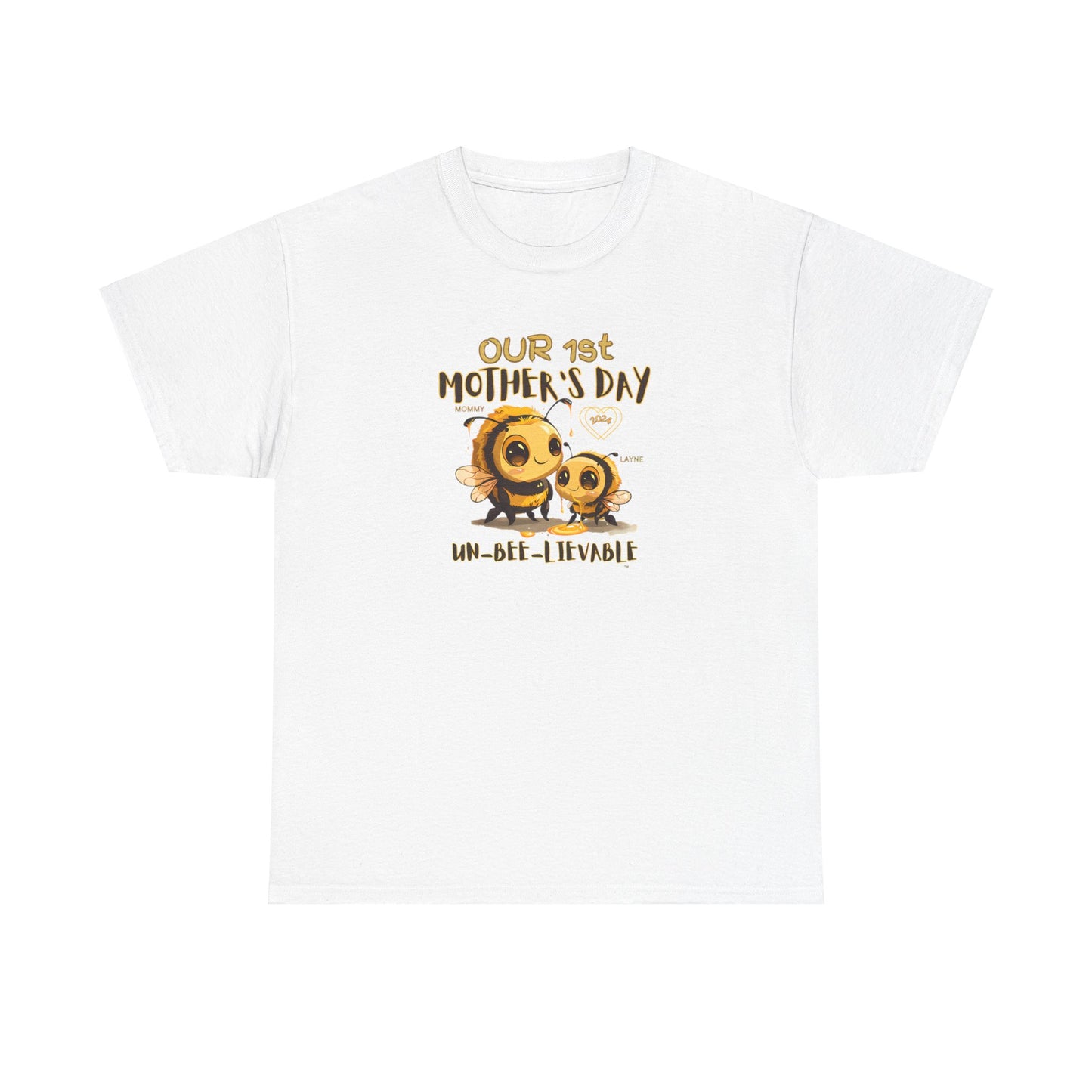 Custom Mama Shirt with Kids Name, Matching Mom Baby Tees, Our First Mothers Day Gifts