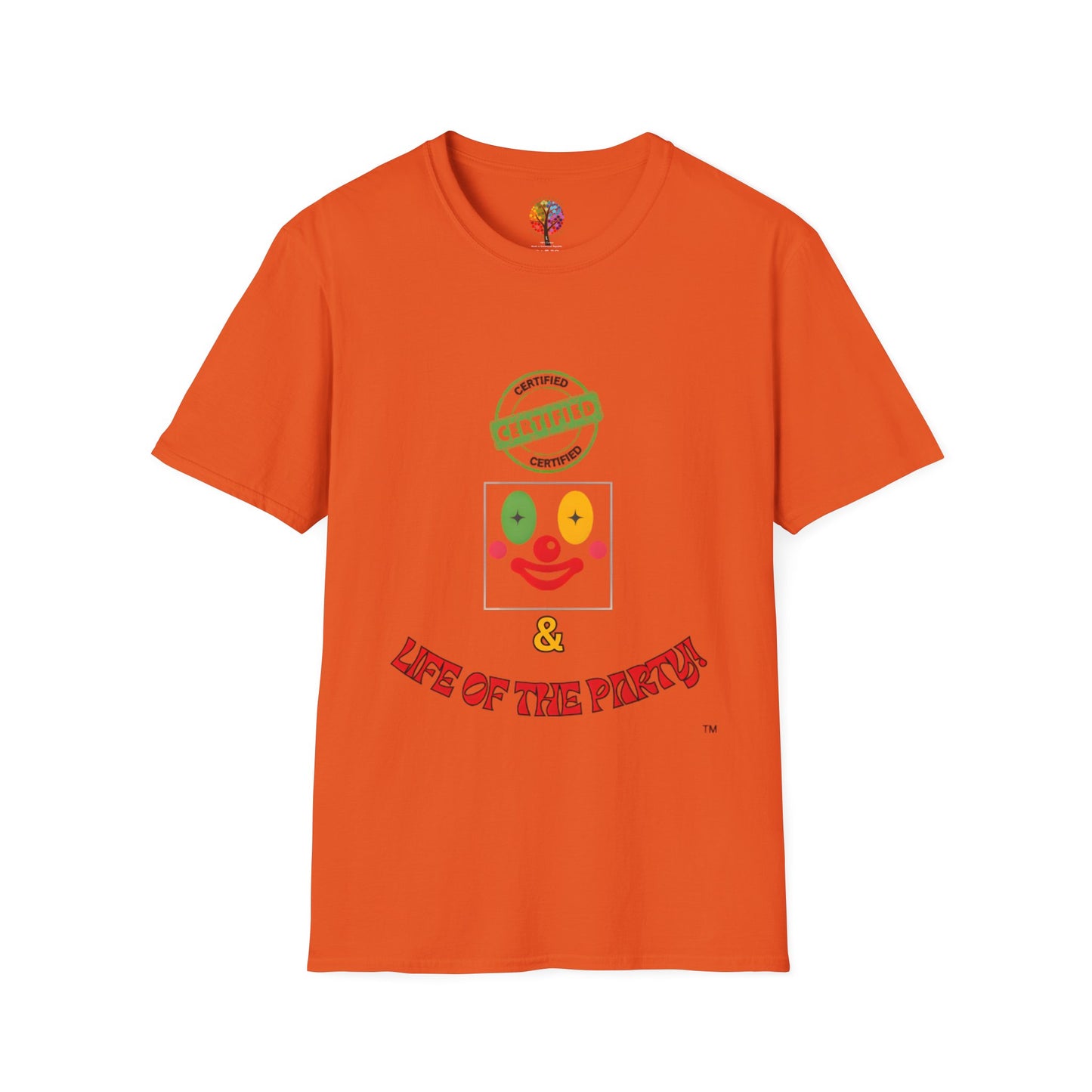 CERTIFIED CLOWN SOFTSTYLE T-SHIRT UNISEX