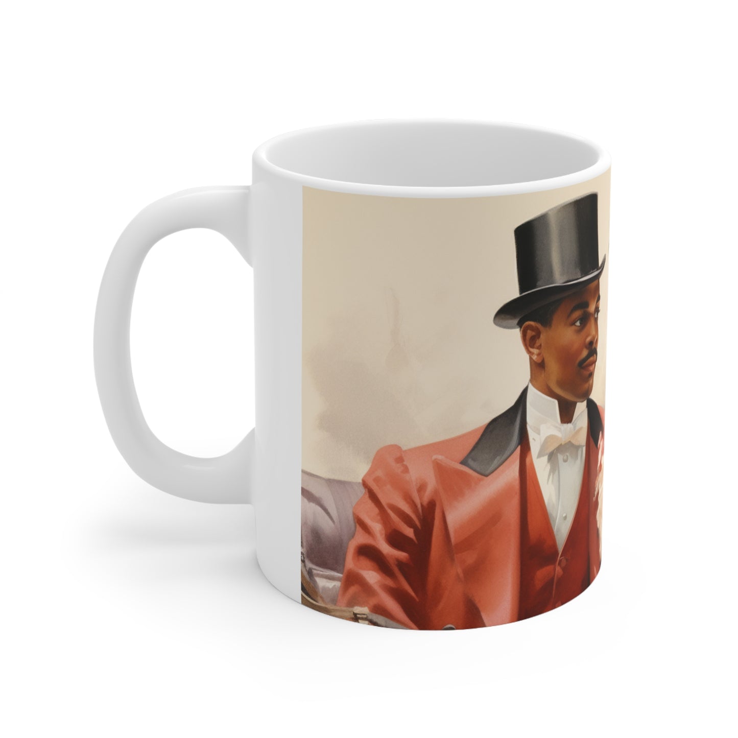 NUP CRIMSON AND CREME FOUNDERS' MUG - CERAMIC MUG 11OZ