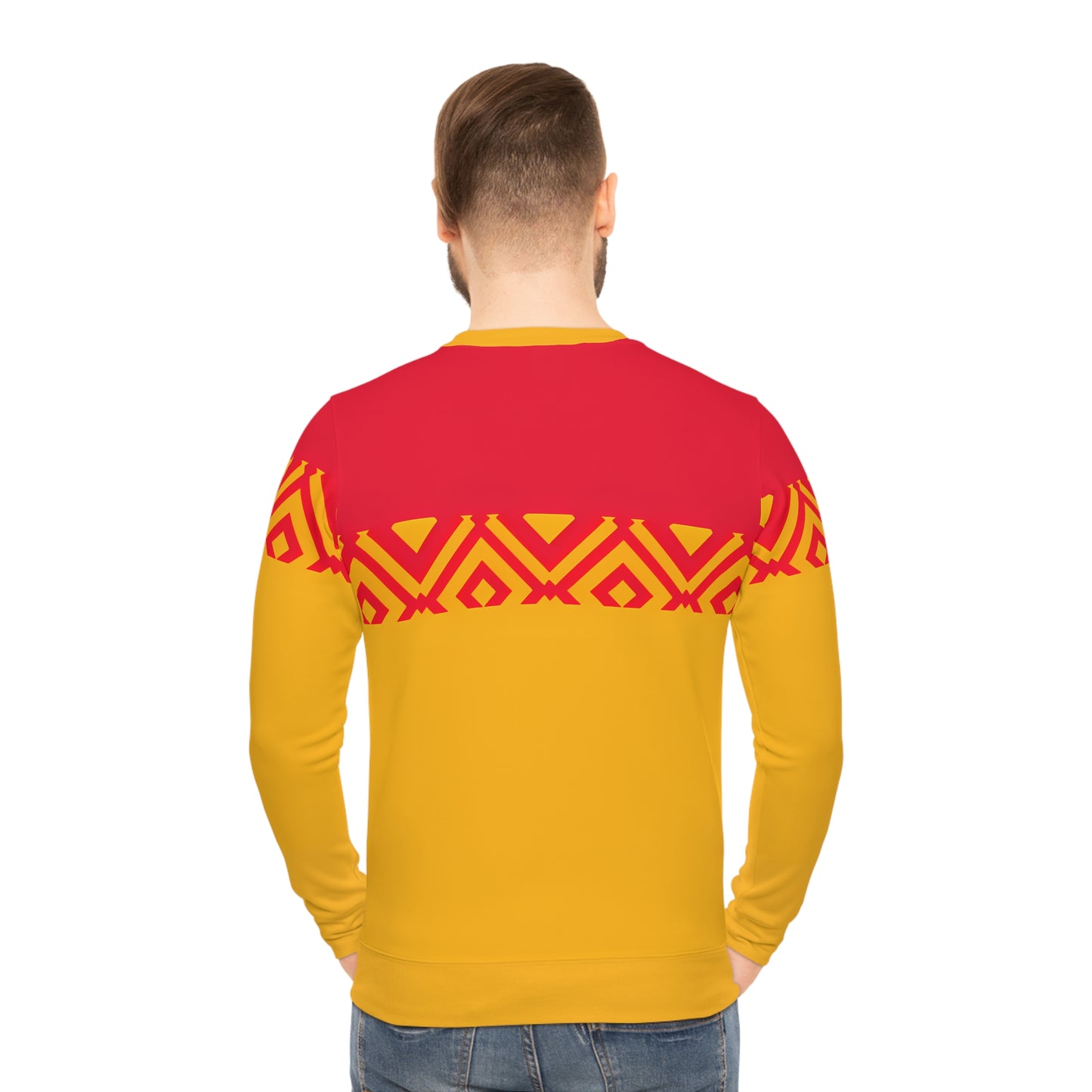 KC CHIEFS DIAMOND MOTIF LIGHTWEIGHT SWEATSHIRT MEN'S