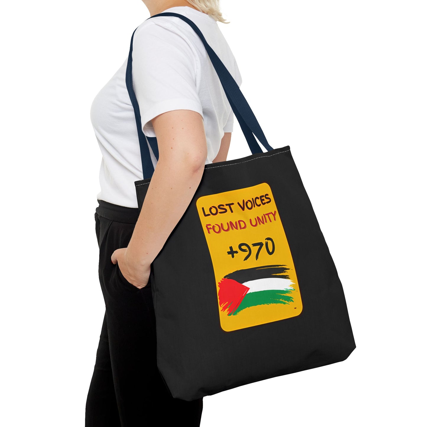 PALESTINE LOST VOICES TOTE BAG
