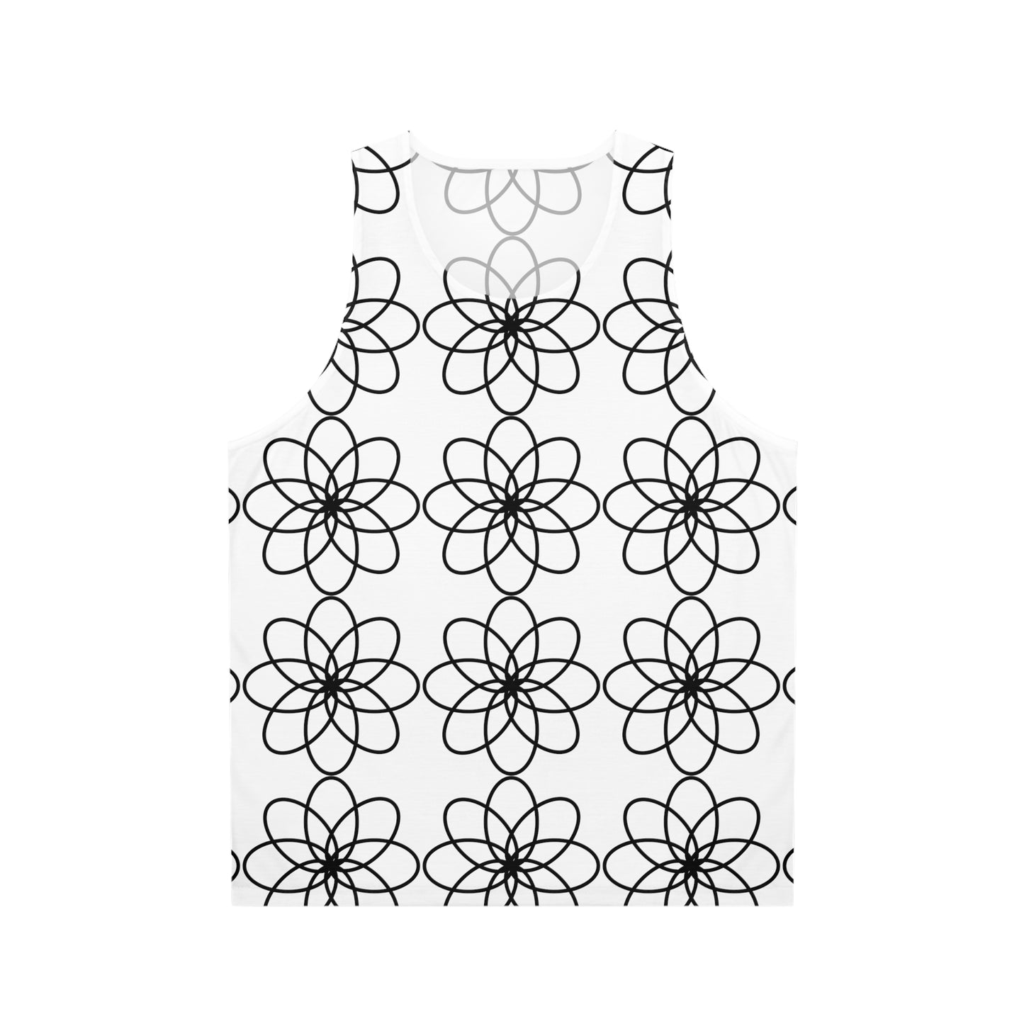 SPIRALS BLACK WHITE TANK