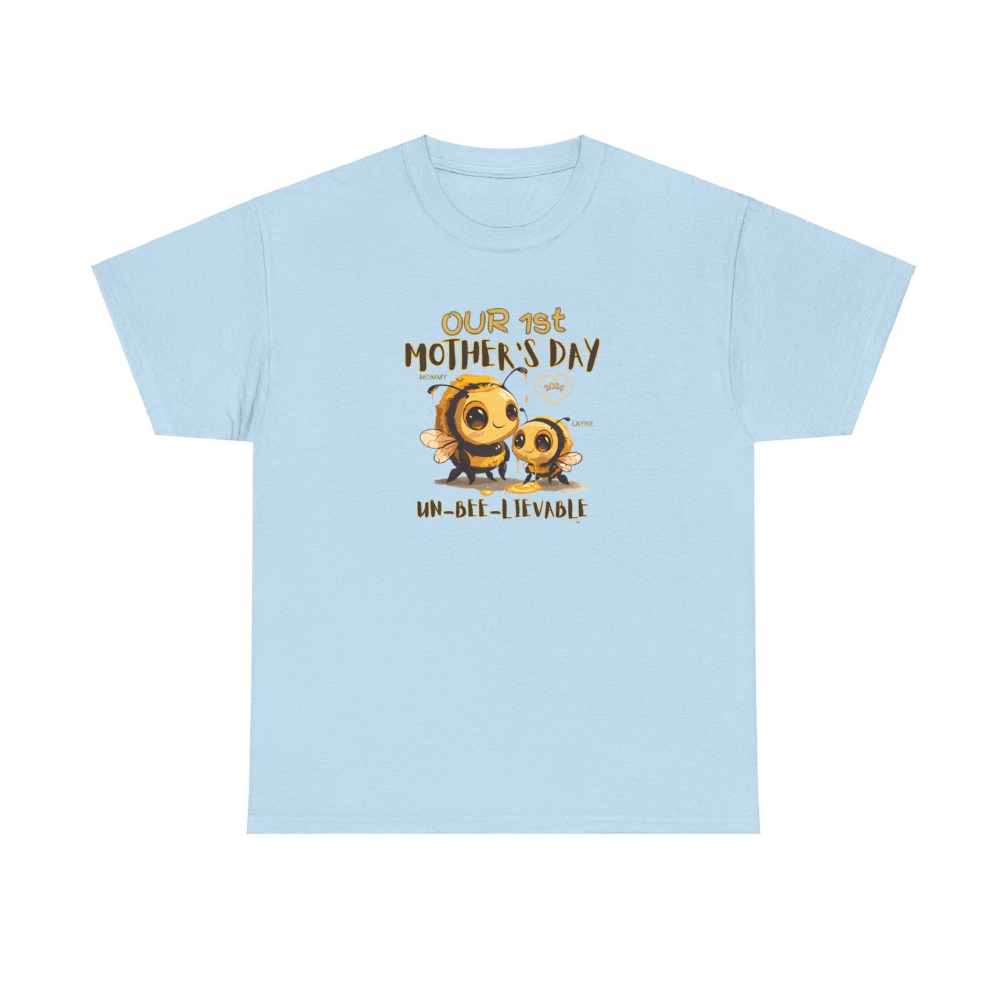 Custom Mama Shirt with Kids Name, Matching Mom Baby Tees, Our First Mothers Day Gifts