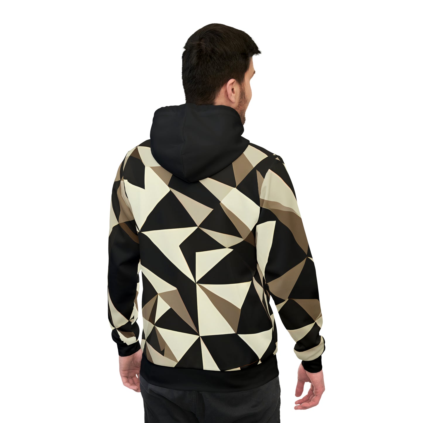 ANGLES BLACK TRIM PULLOVER HOODIE UNISEX