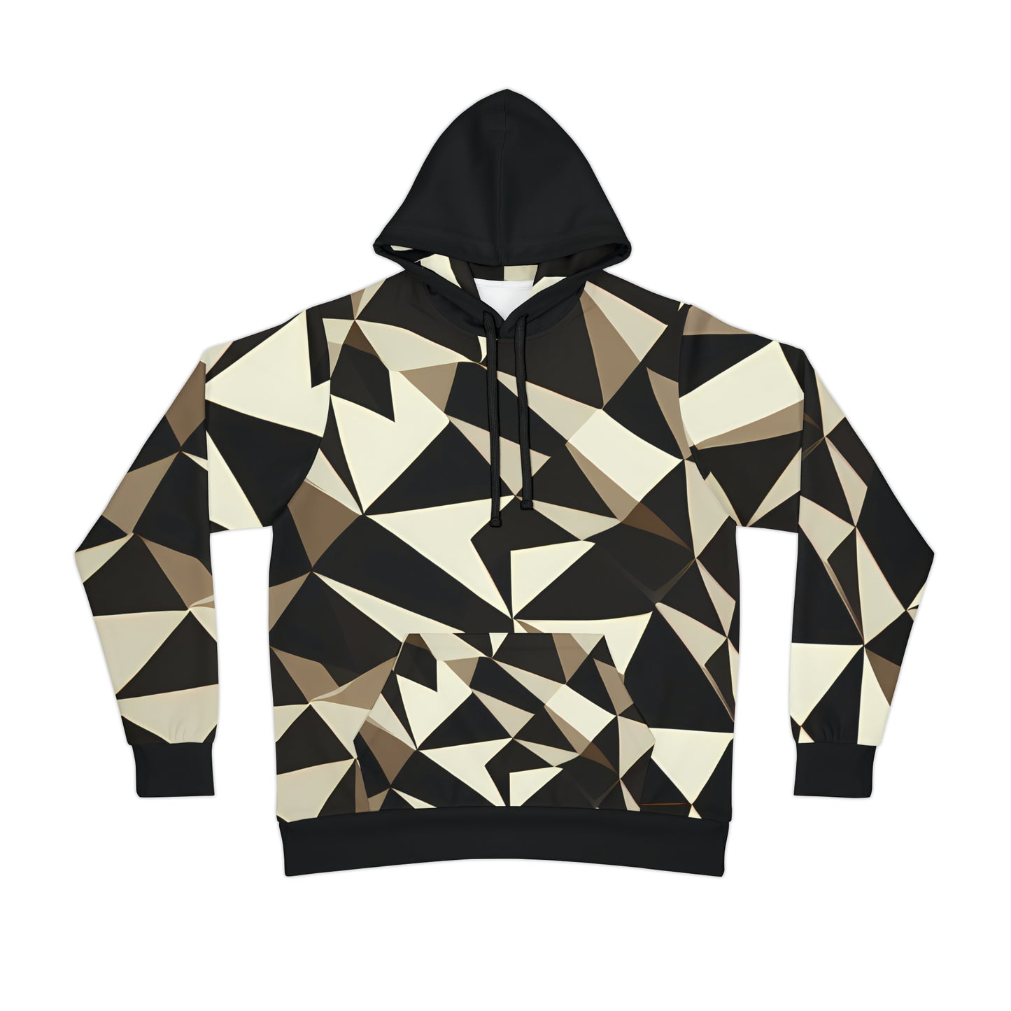 ANGLES BLACK TRIM PULLOVER HOODIE UNISEX