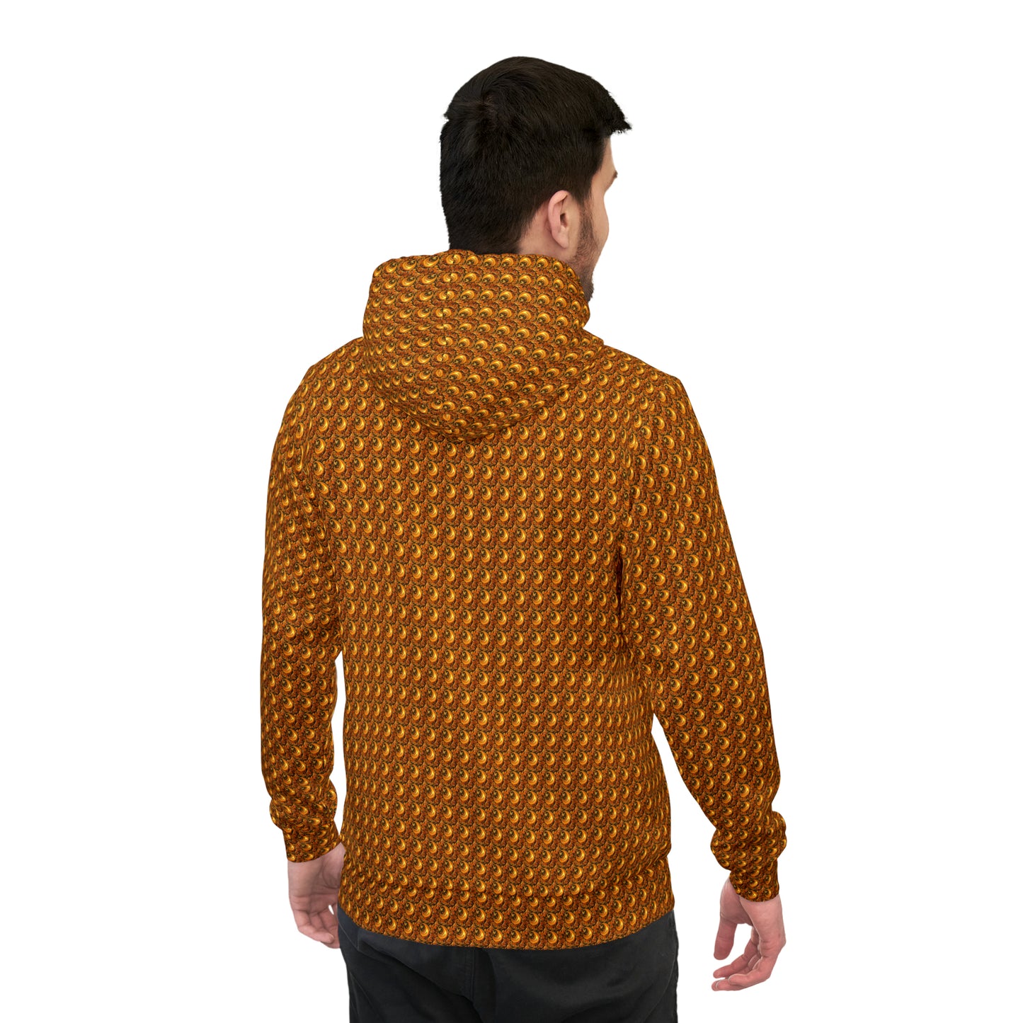 UNI GOLD PAISLEY UNISEX PULLOVER HOODY ATHLETIC HOODIE