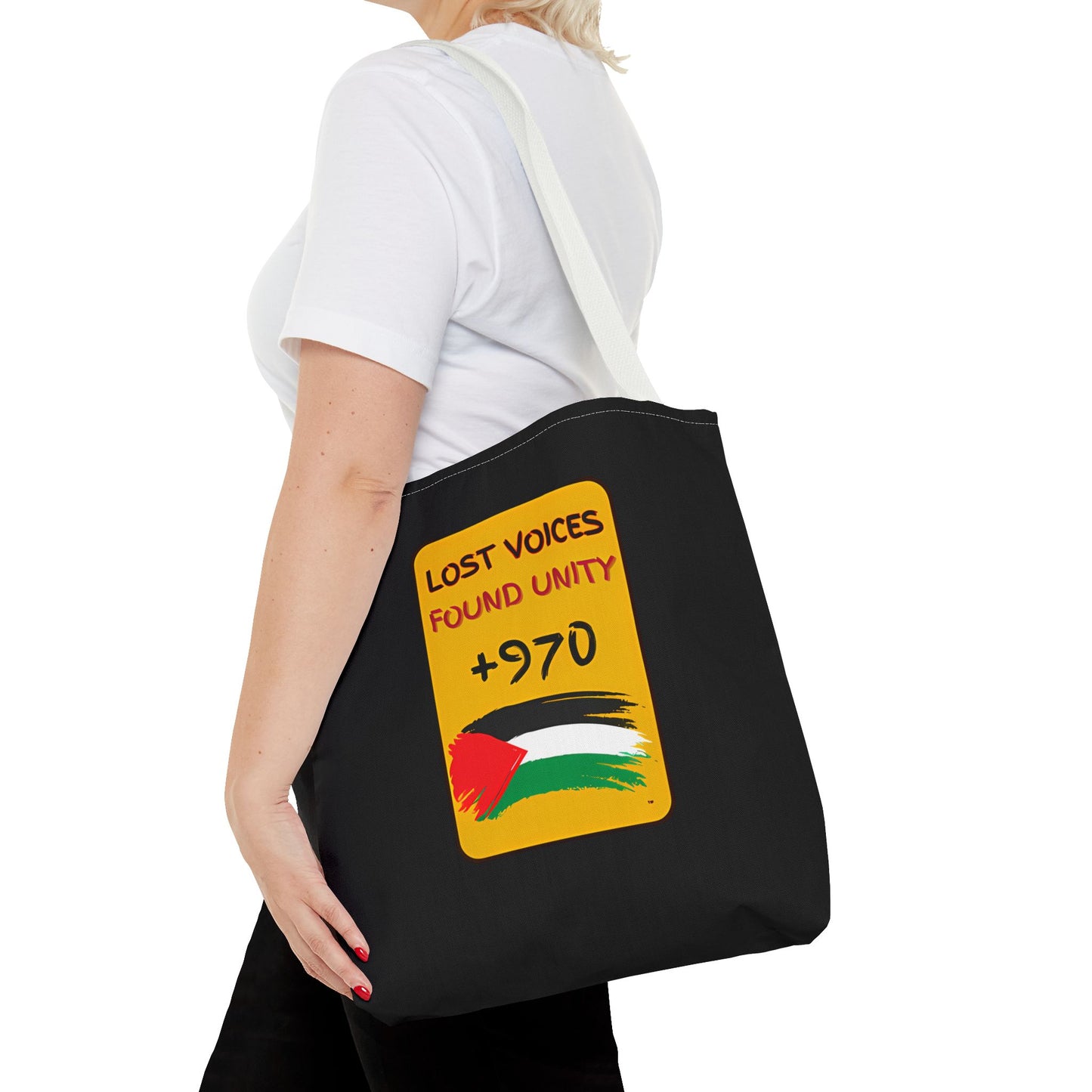 PALESTINE LOST VOICES TOTE BAG