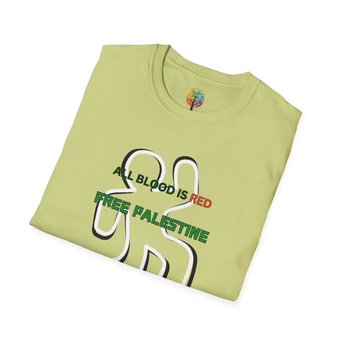 PALESTINE ALL BLOOD IS RED T-SHIRT UNISEX