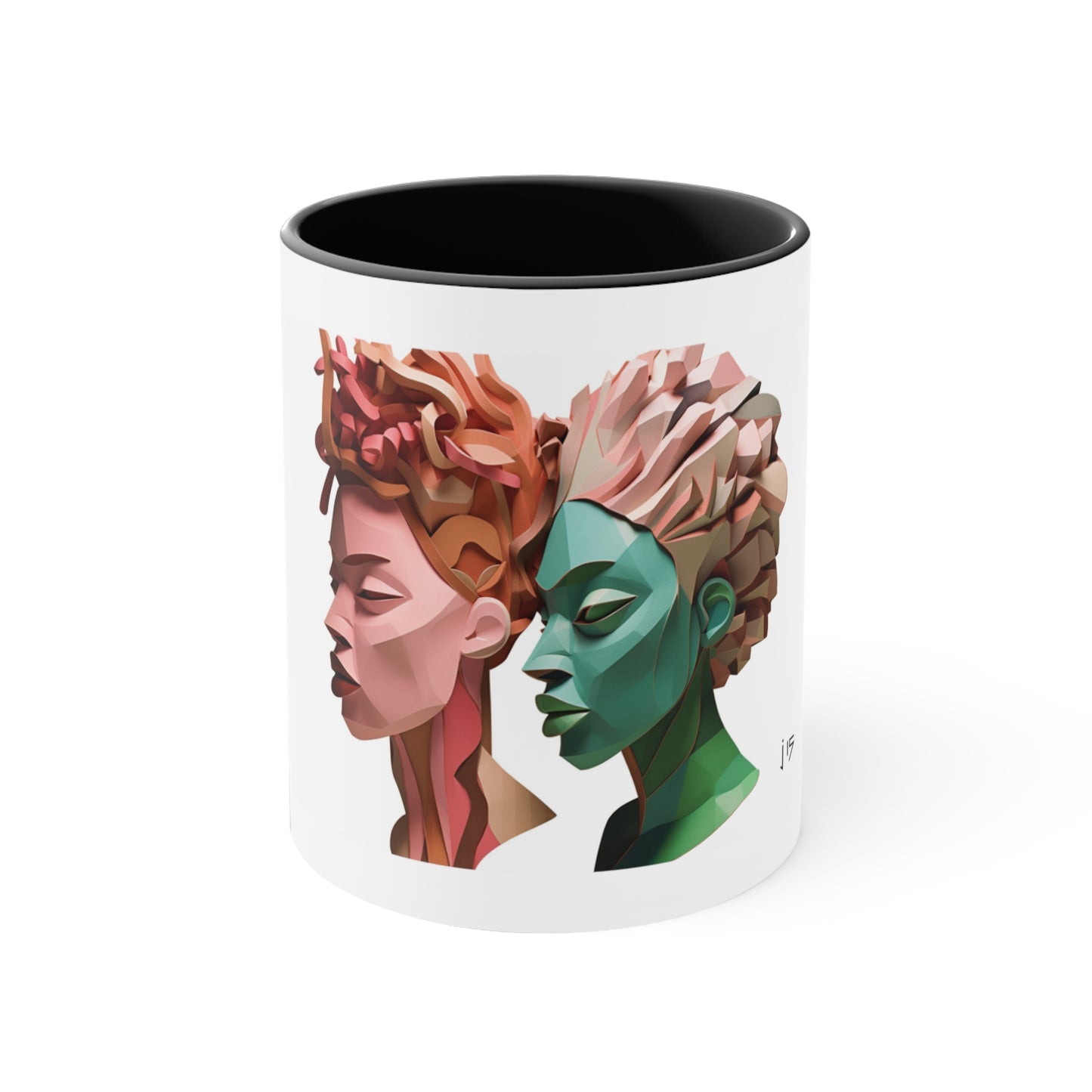 PAG SCULPTURED SISTERS CERAMIC MUG - 11OZ