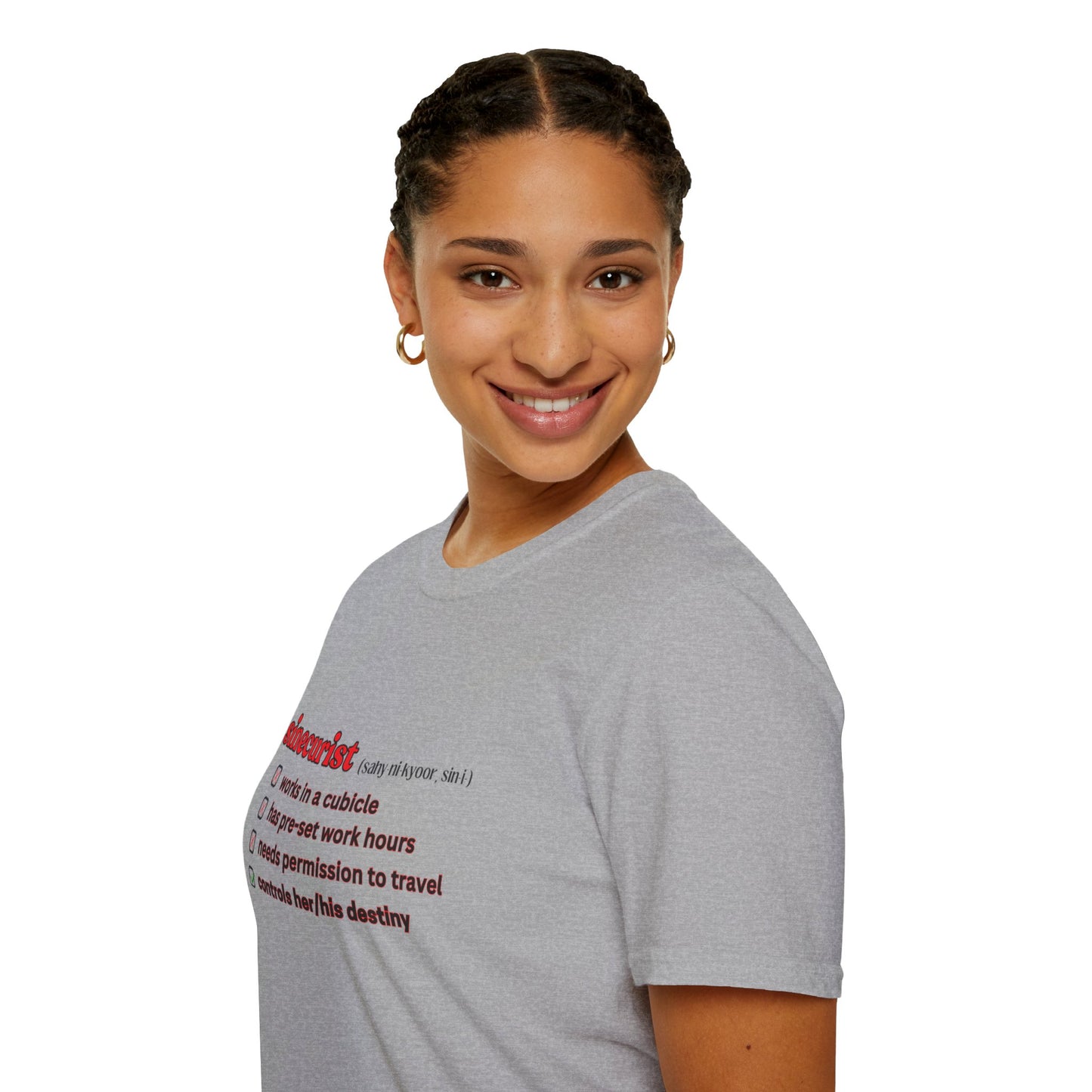 UNI GOOGLE CHECK BOX R T-SHIRT - UNISEX