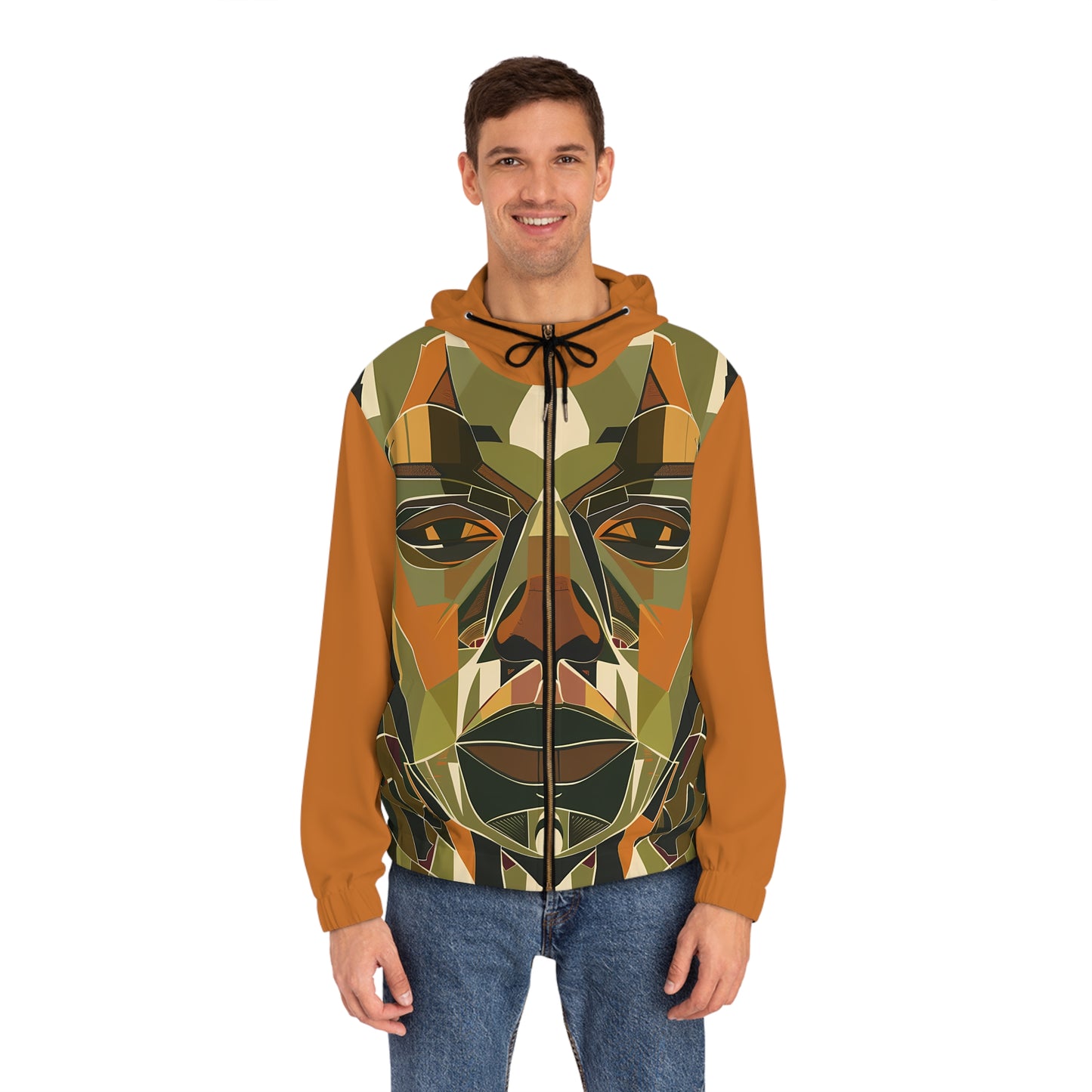RUSTIC EYES LIGHT WEIGHT BRONZE ZIP HOODIE MEN'S