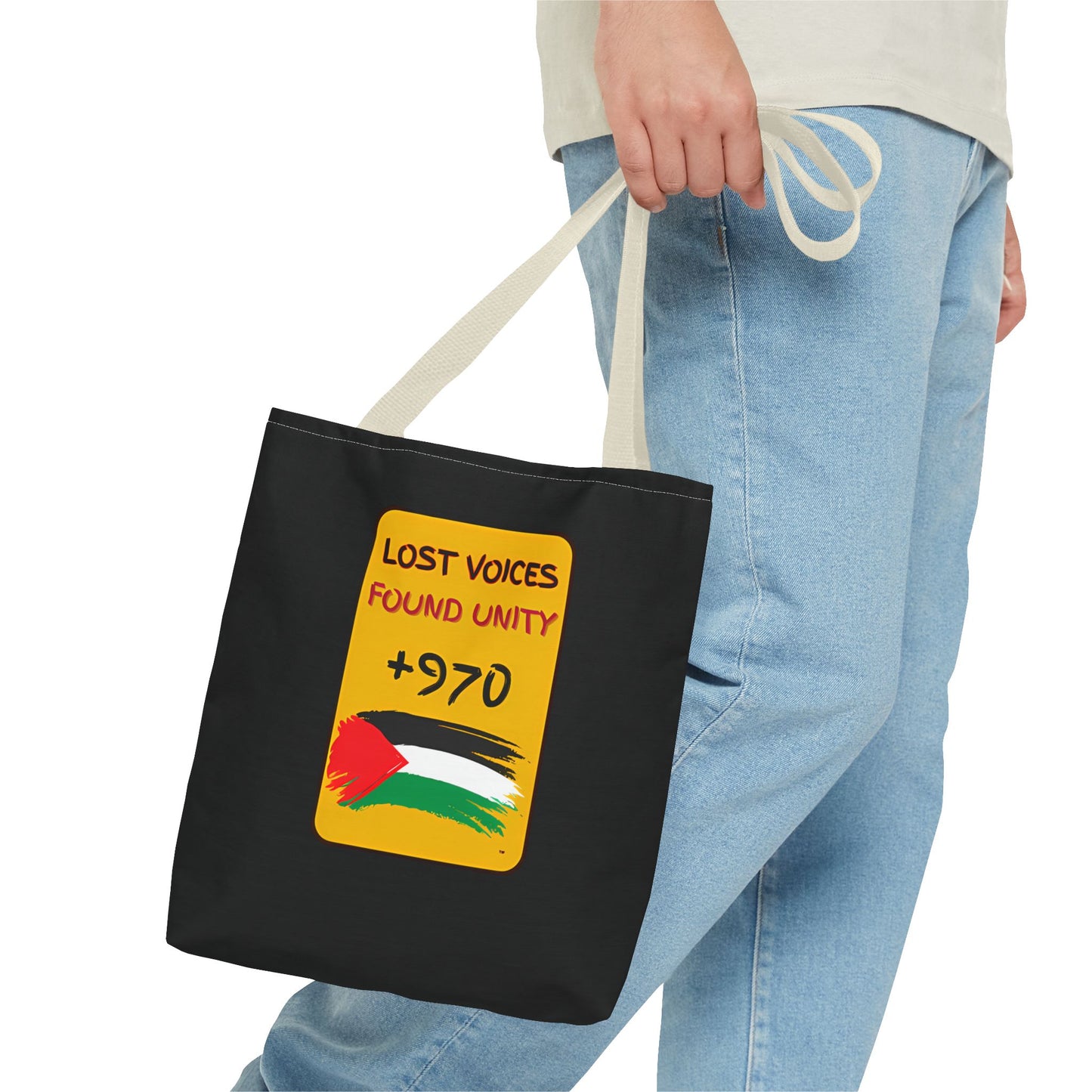 PALESTINE LOST VOICES TOTE BAG