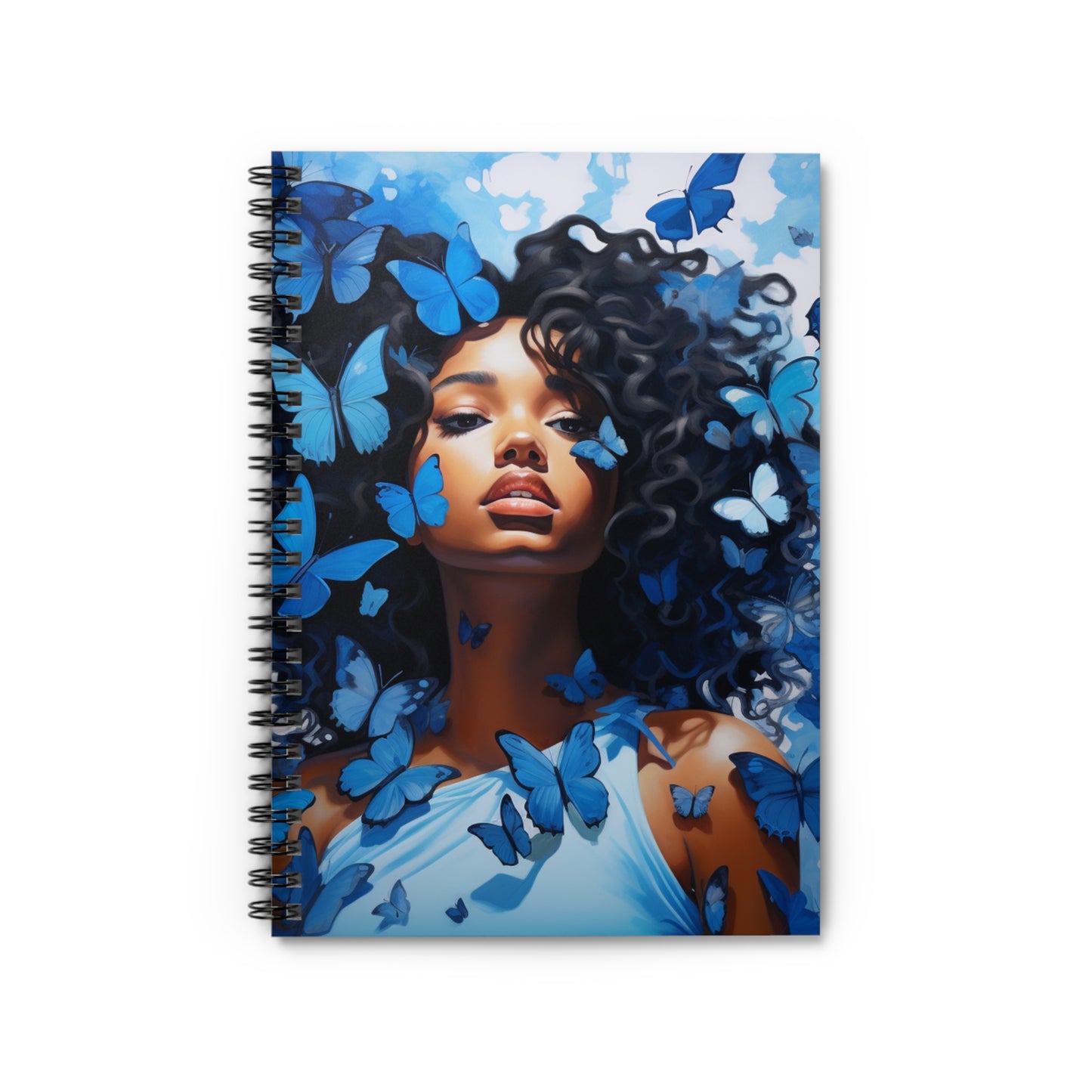 ZET Royal Butterfly Spiral Notebook - Ruled Line
