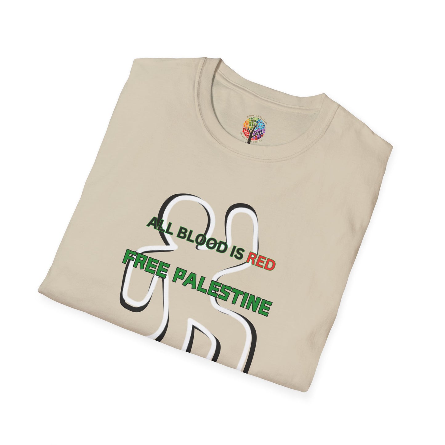PALESTINE ALL BLOOD IS RED T-SHIRT UNISEX