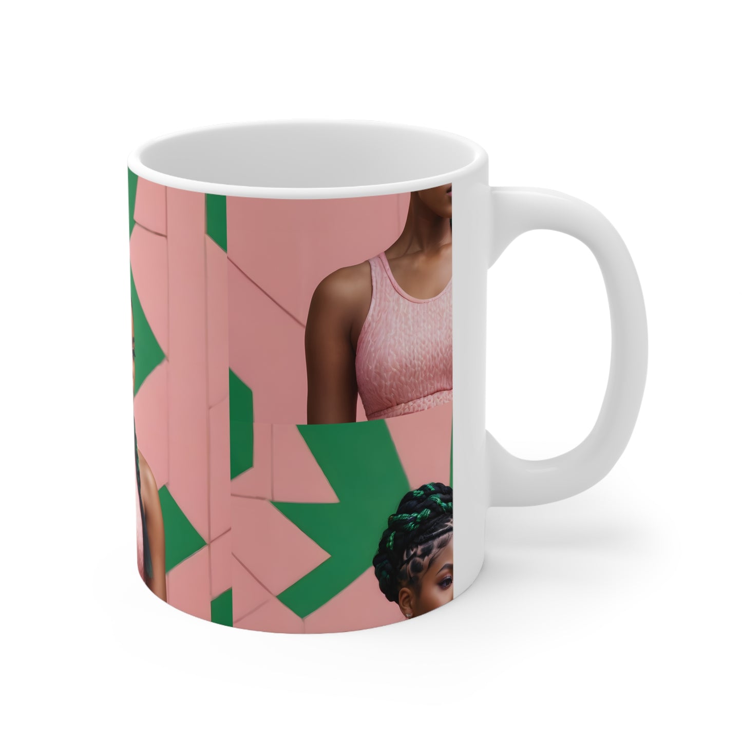 PAG BRAID MUG CERAMIC - 11 OZ