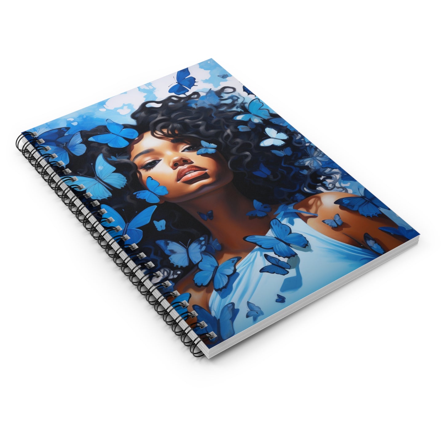 ZET Royal Butterfly Spiral Notebook - Ruled Line