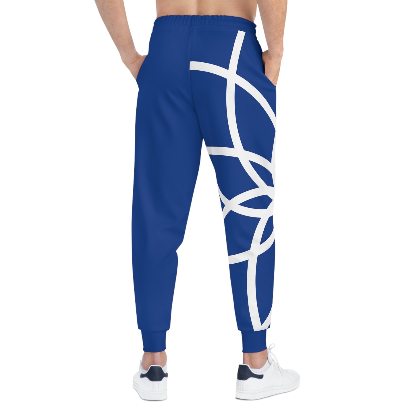 ZET SPIRALS WHITE BLUE RT JOGGERS