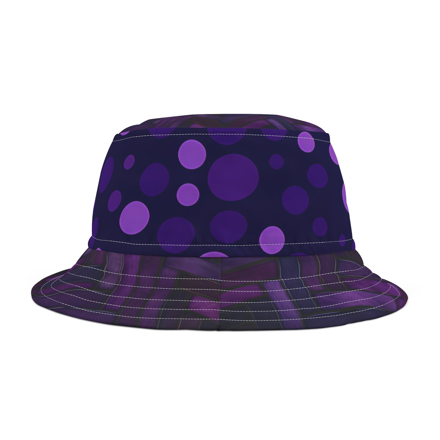 PURPLE HERRING POLKA BUCKET HAT UNISEX