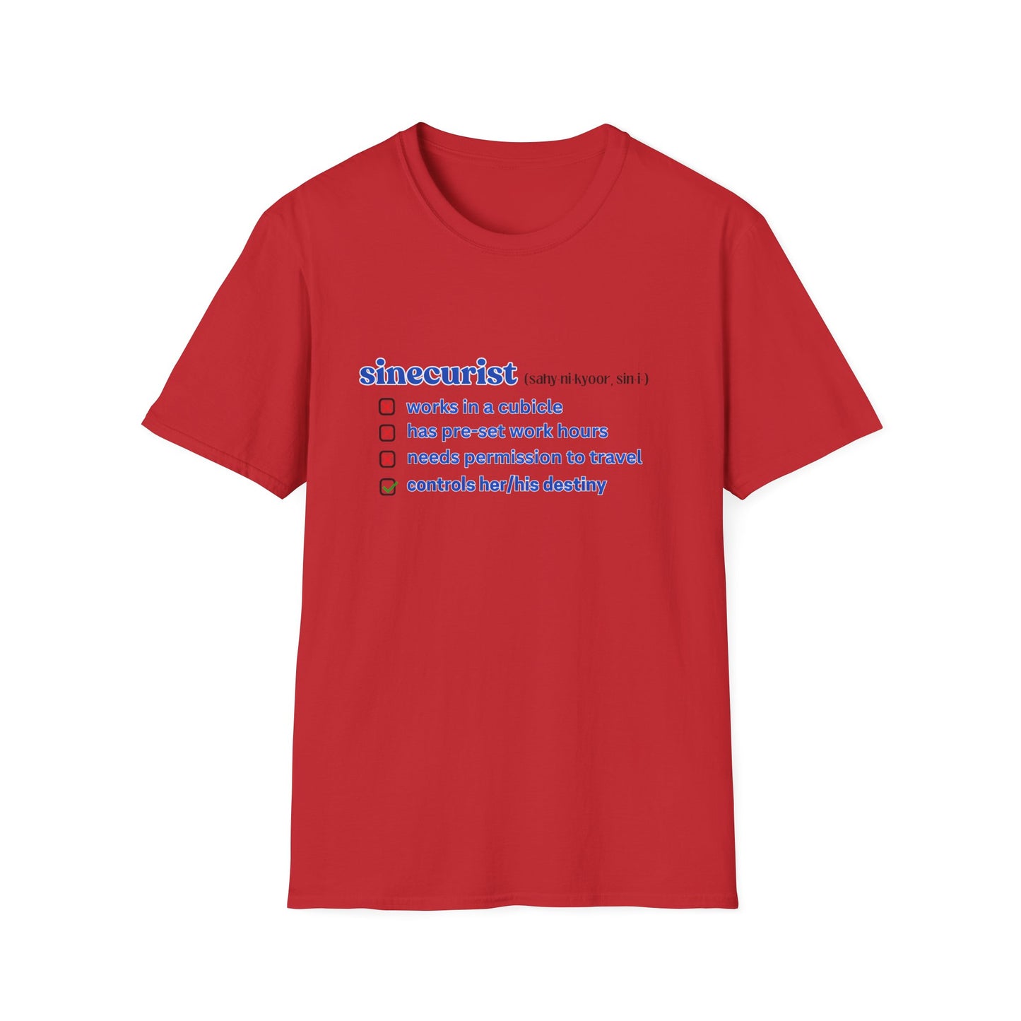 CHECK BOX B T-SHIRT - UNISEX